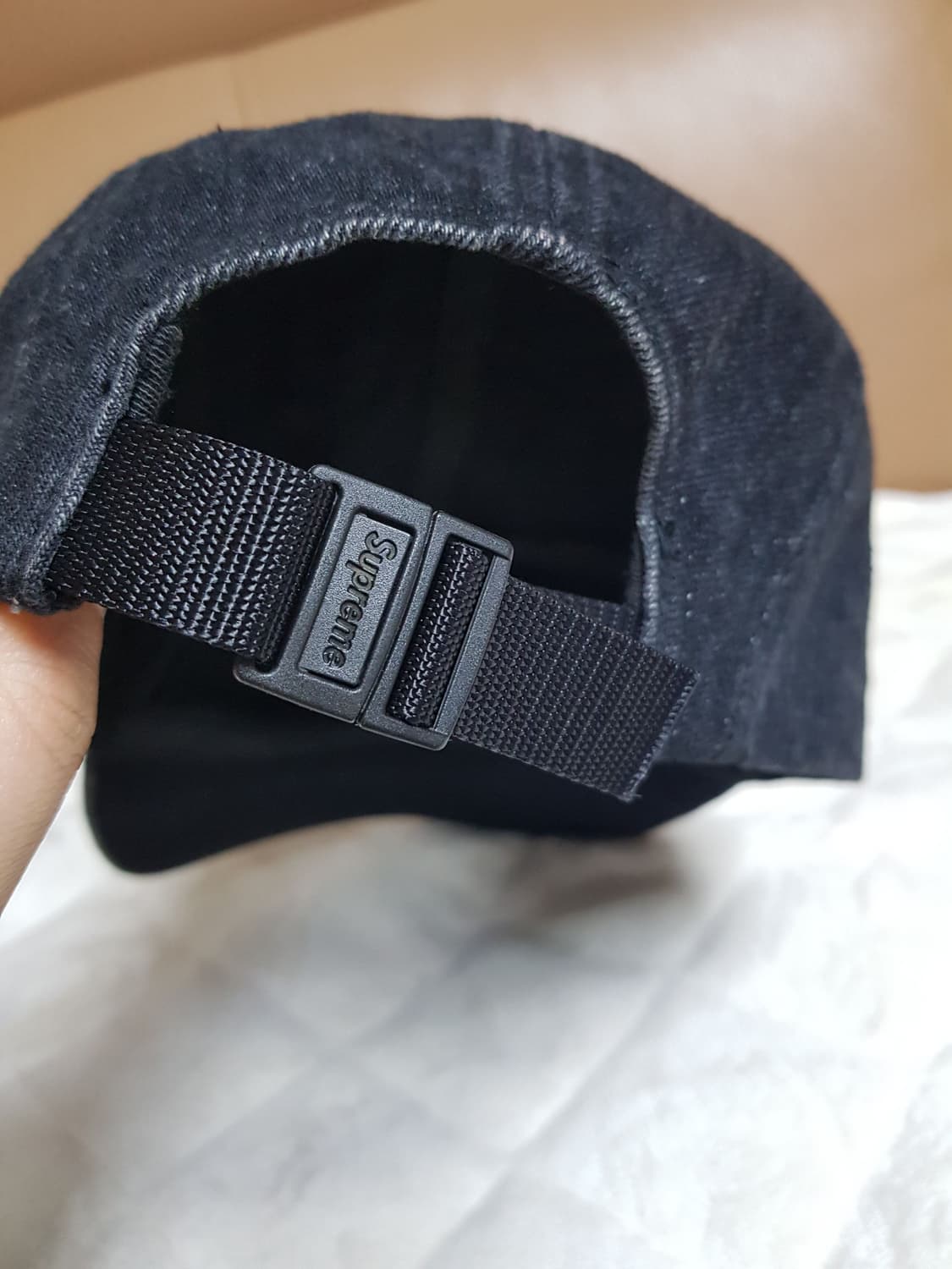 슈프림 데님 캠프캡 모자 볼캡 블랙 24SS 상품이미지6