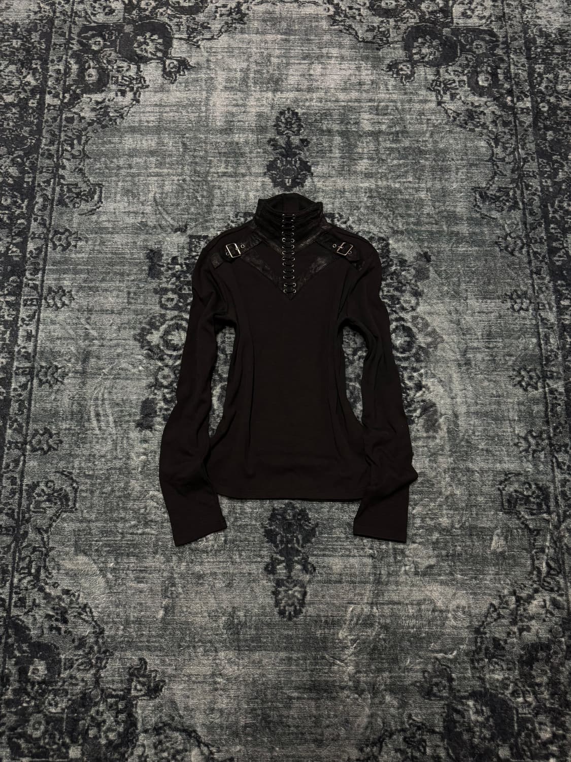 Punk rave goth bondage top  상품이미지1