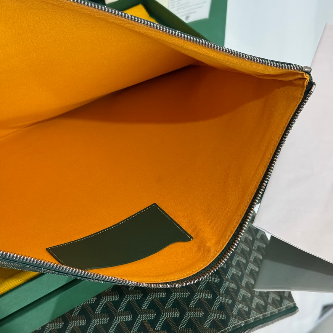 [정품] 고야드 세나 클러치 GM 그린 스페셜 컬러  상품이미지8