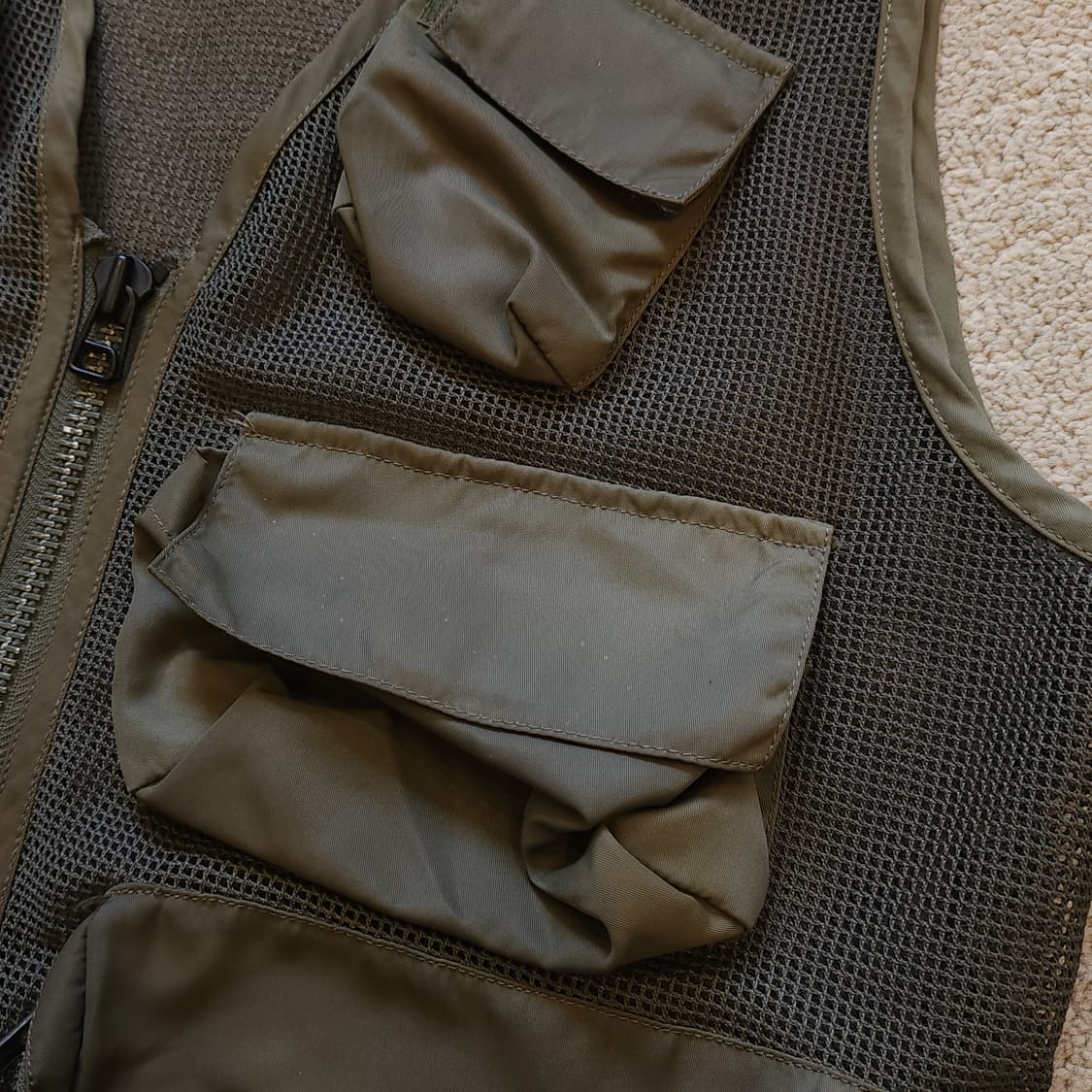 오리지널 미군 헬리콥터 조종사 에어포스 멀티포켓 메쉬 베스트 M 상품이미지6