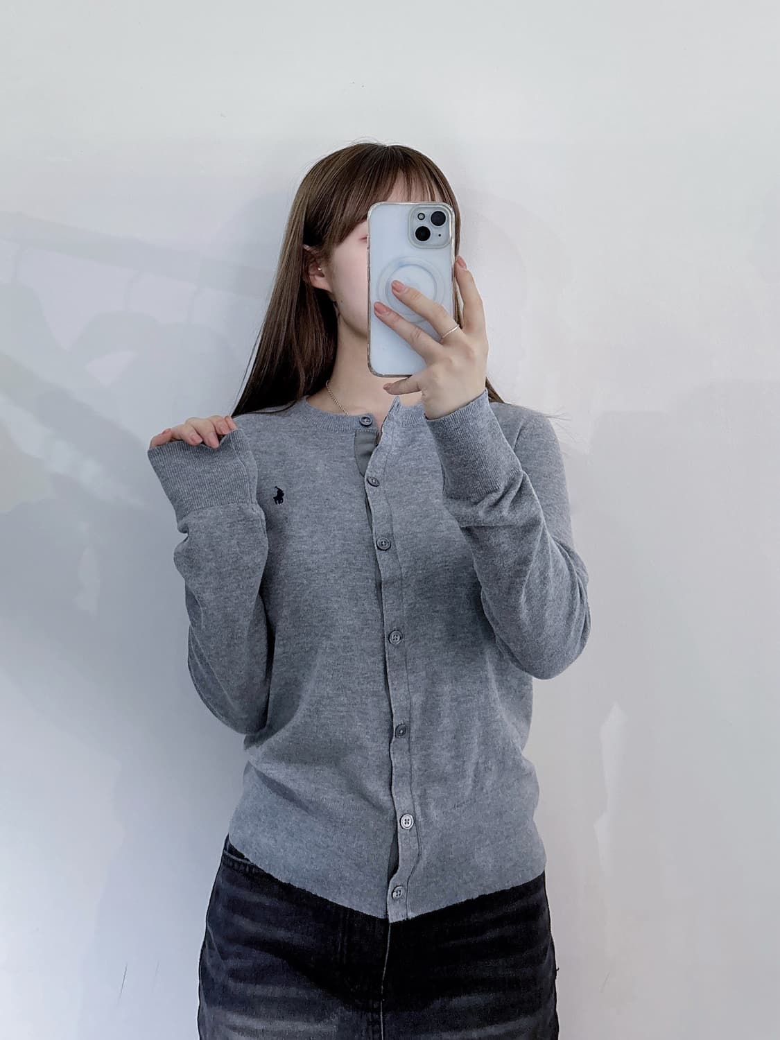 폴로랄프로렌 네이비포니 그레이 가디건 상품이미지2