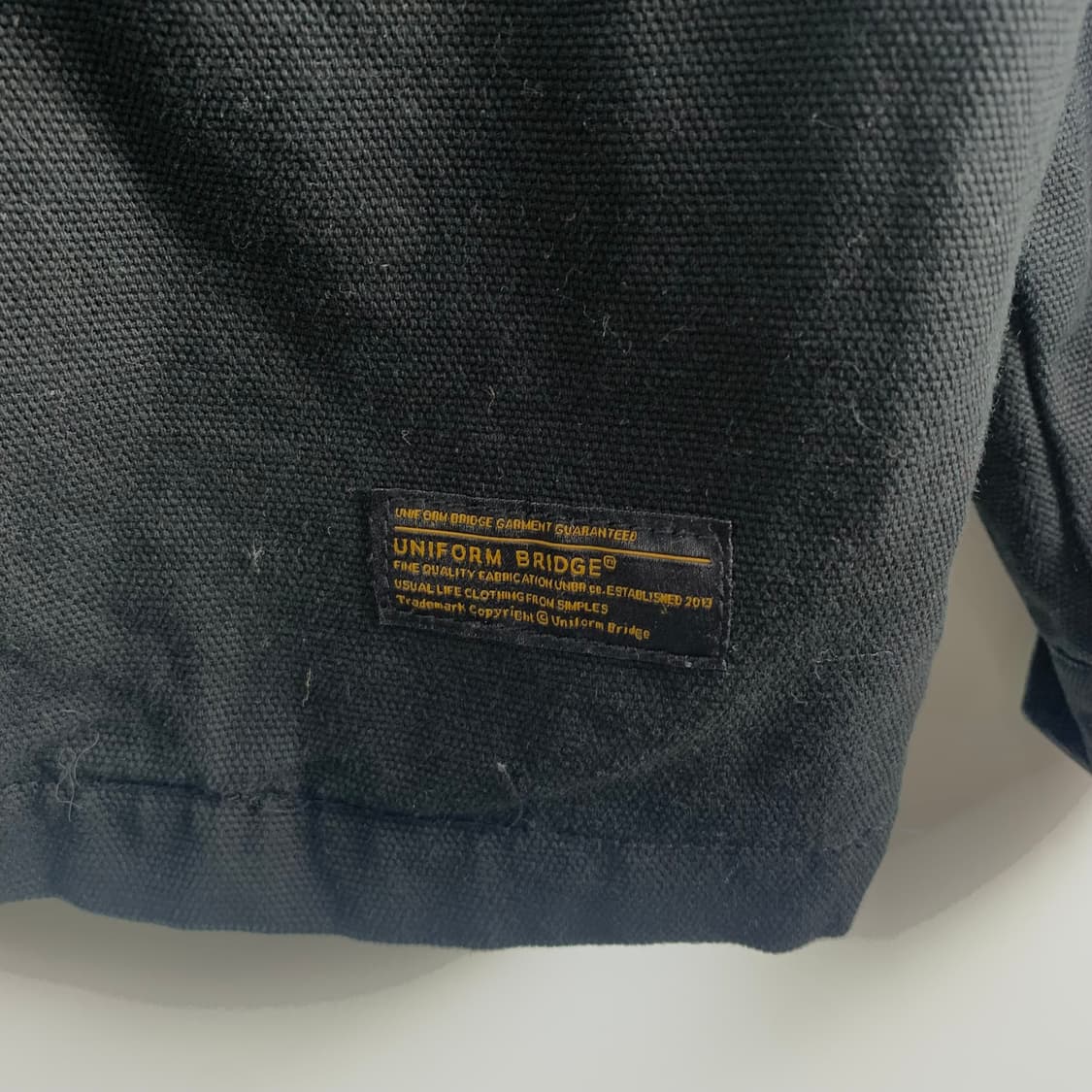 유니폼브릿지 블랙 코튼 워크 자켓 상품이미지4