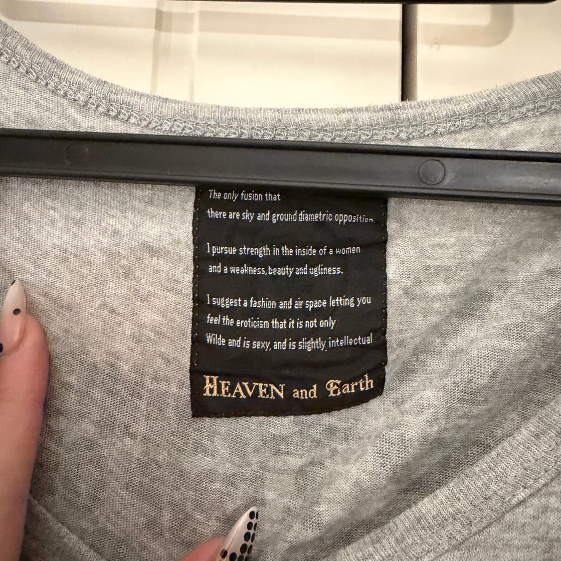 heaven and earth Y2K 갸루 프린팅 큐빅 티셔츠 상품이미지2