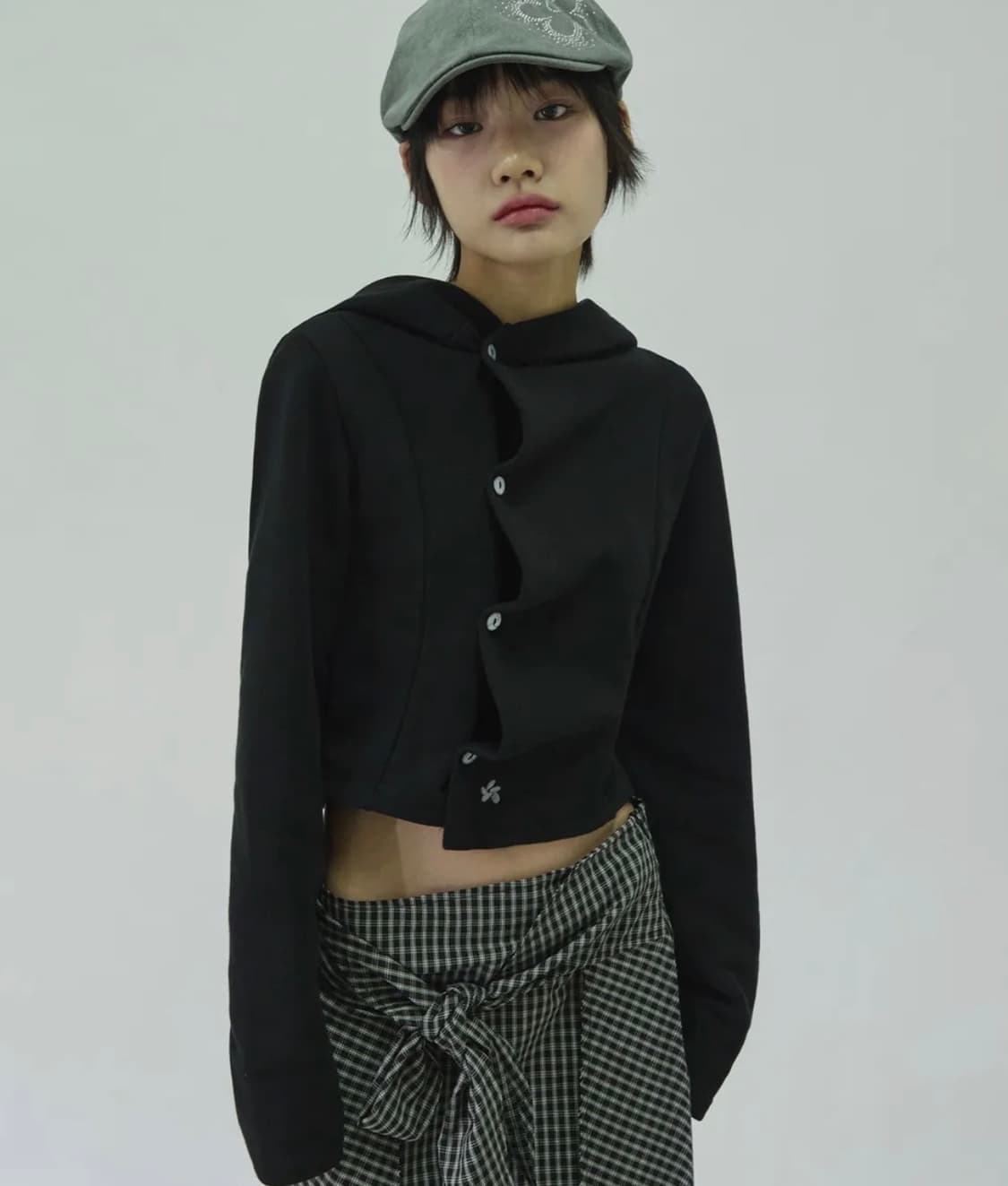 슬릭글로우 후드 탑 상품이미지1