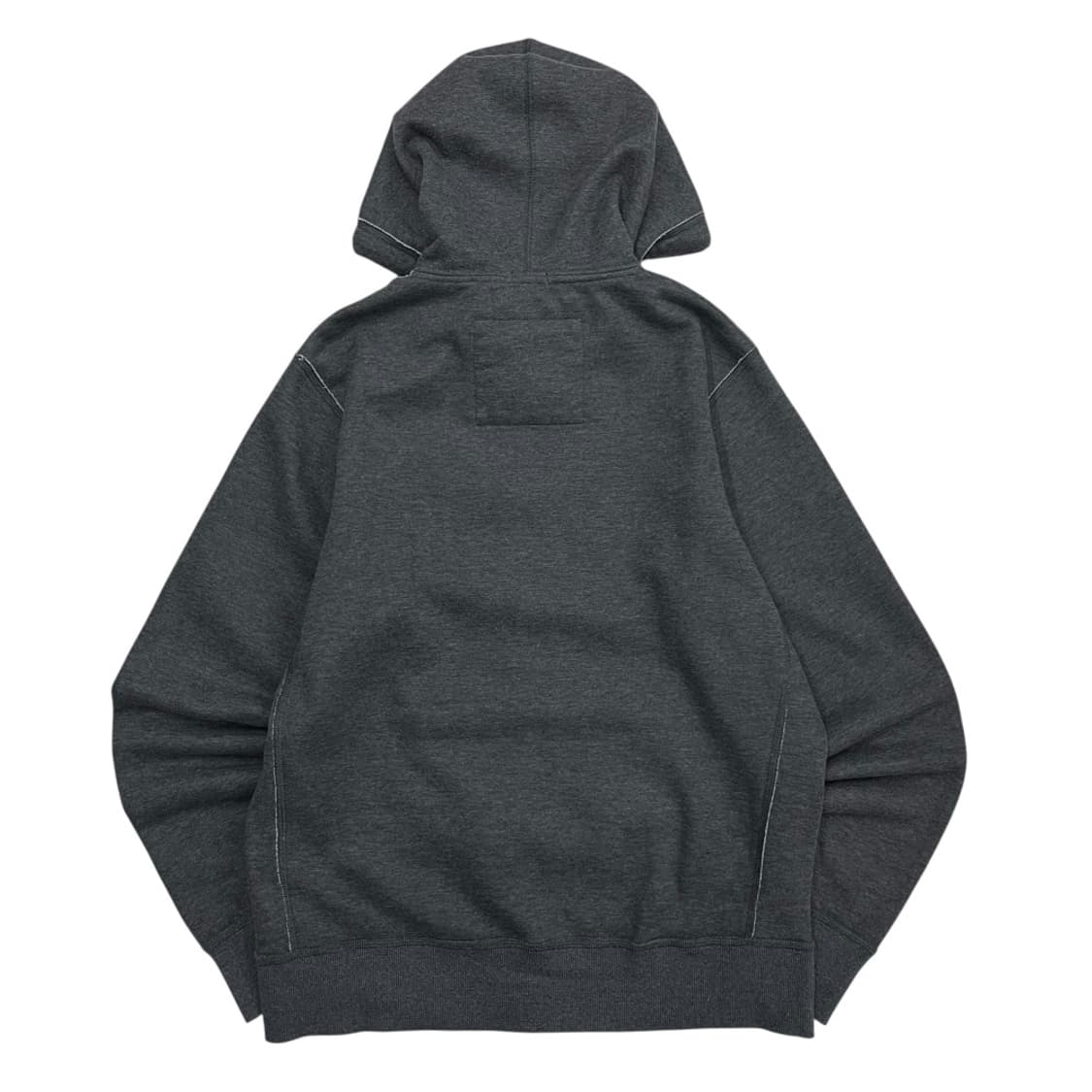 아베크롬비 버건디 센터로고 차콜 후드집업 L 상품이미지3