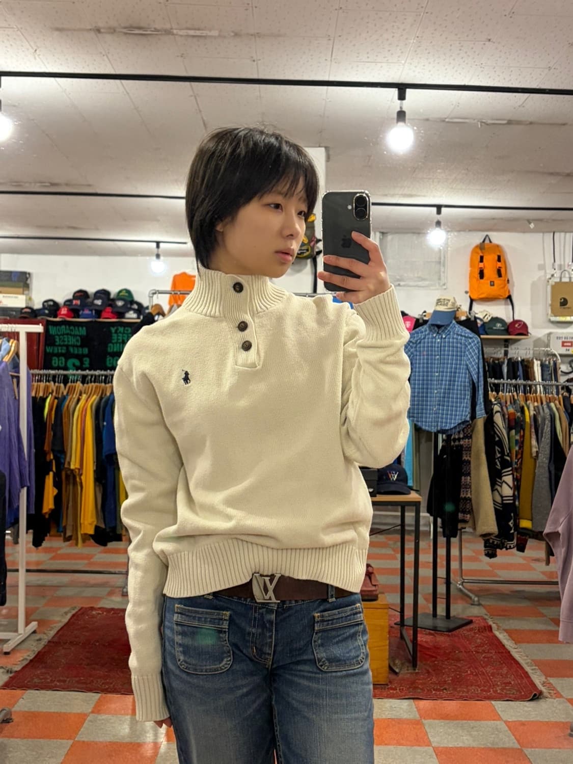 폴로 반집업 니트 상품이미지2