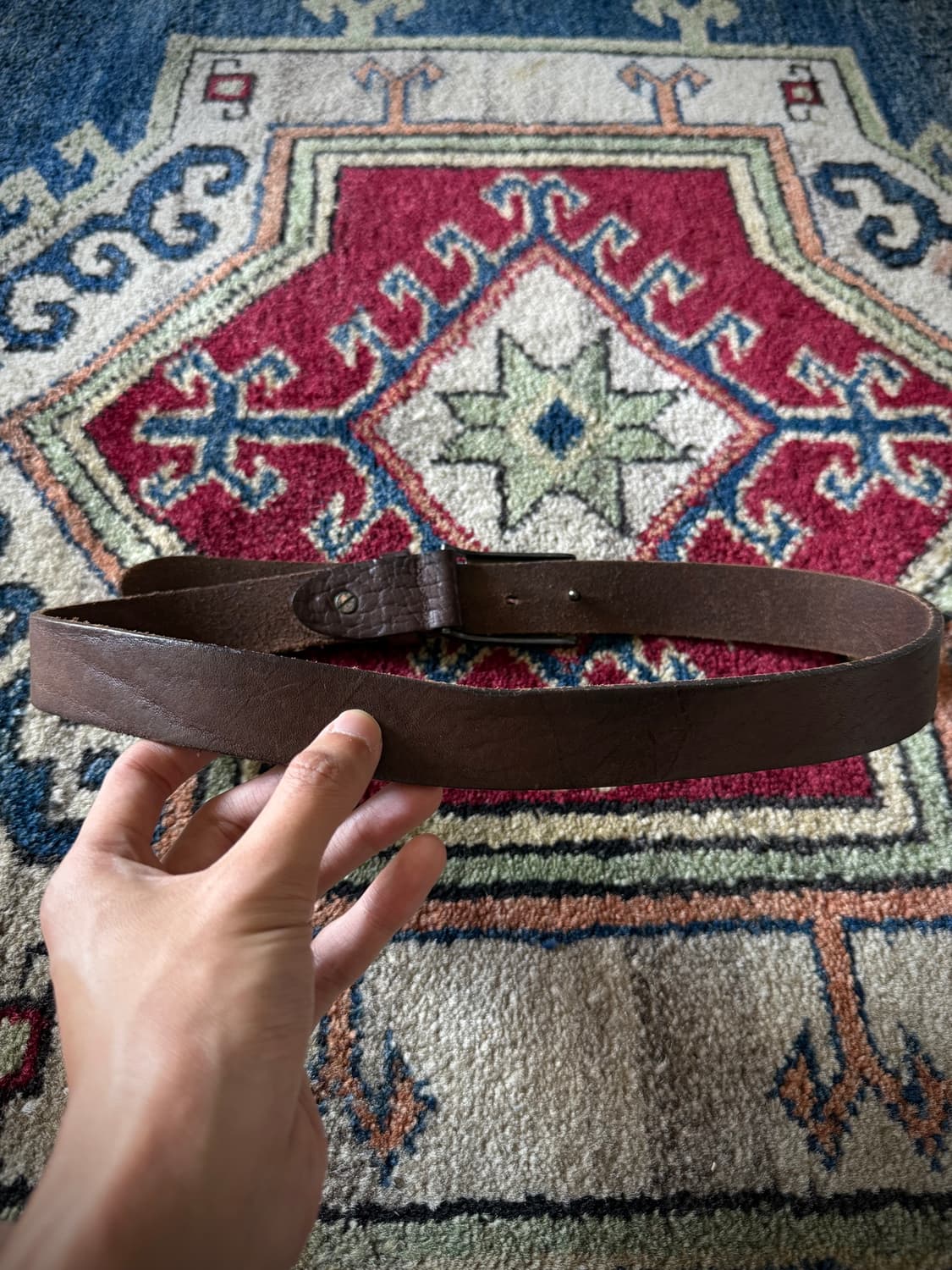Razor Blade Buckle bar fly 레더벨트 상품이미지4