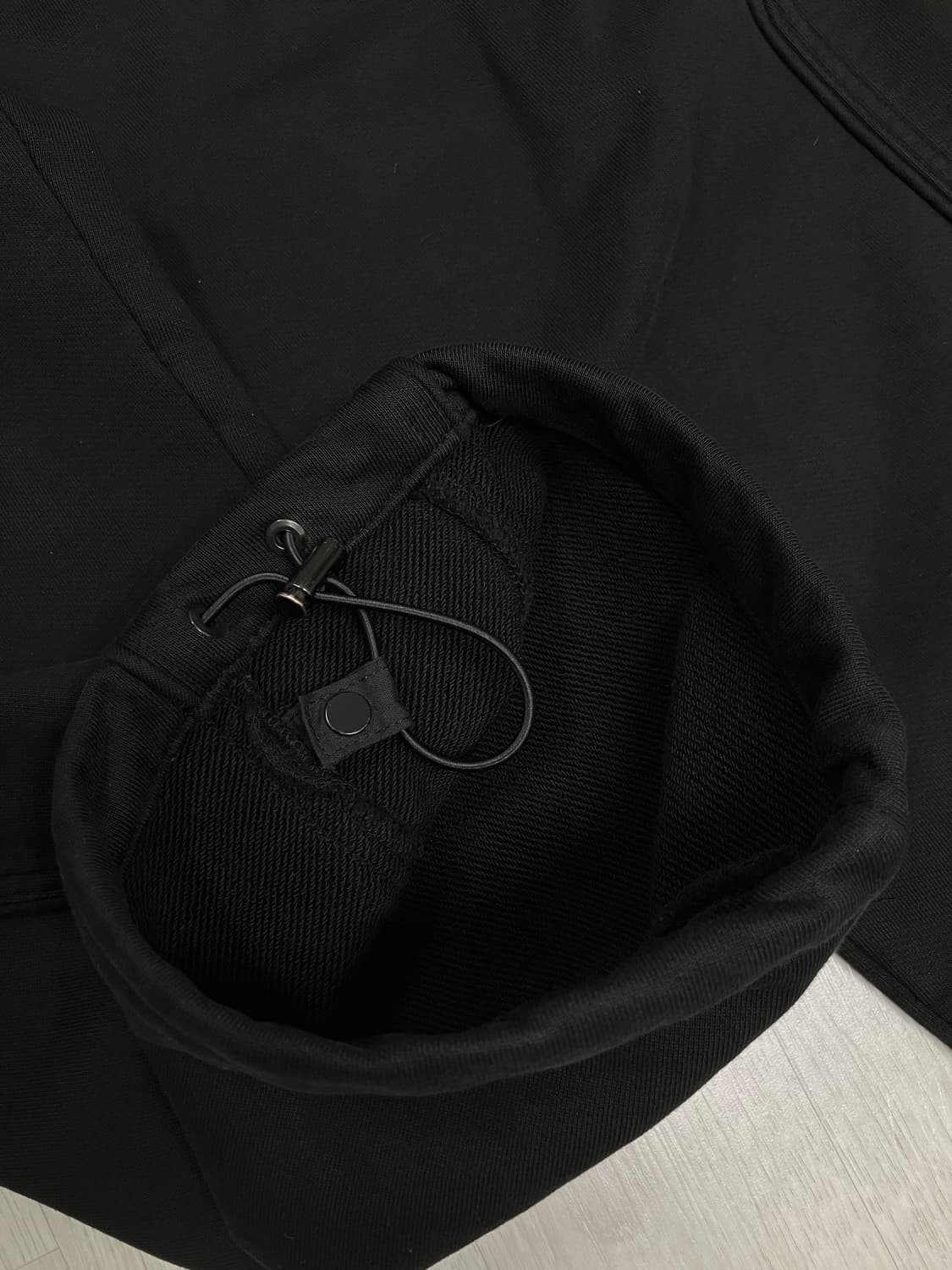 [46] 준지 와이드 트랙팬츠 블랙 상품이미지4