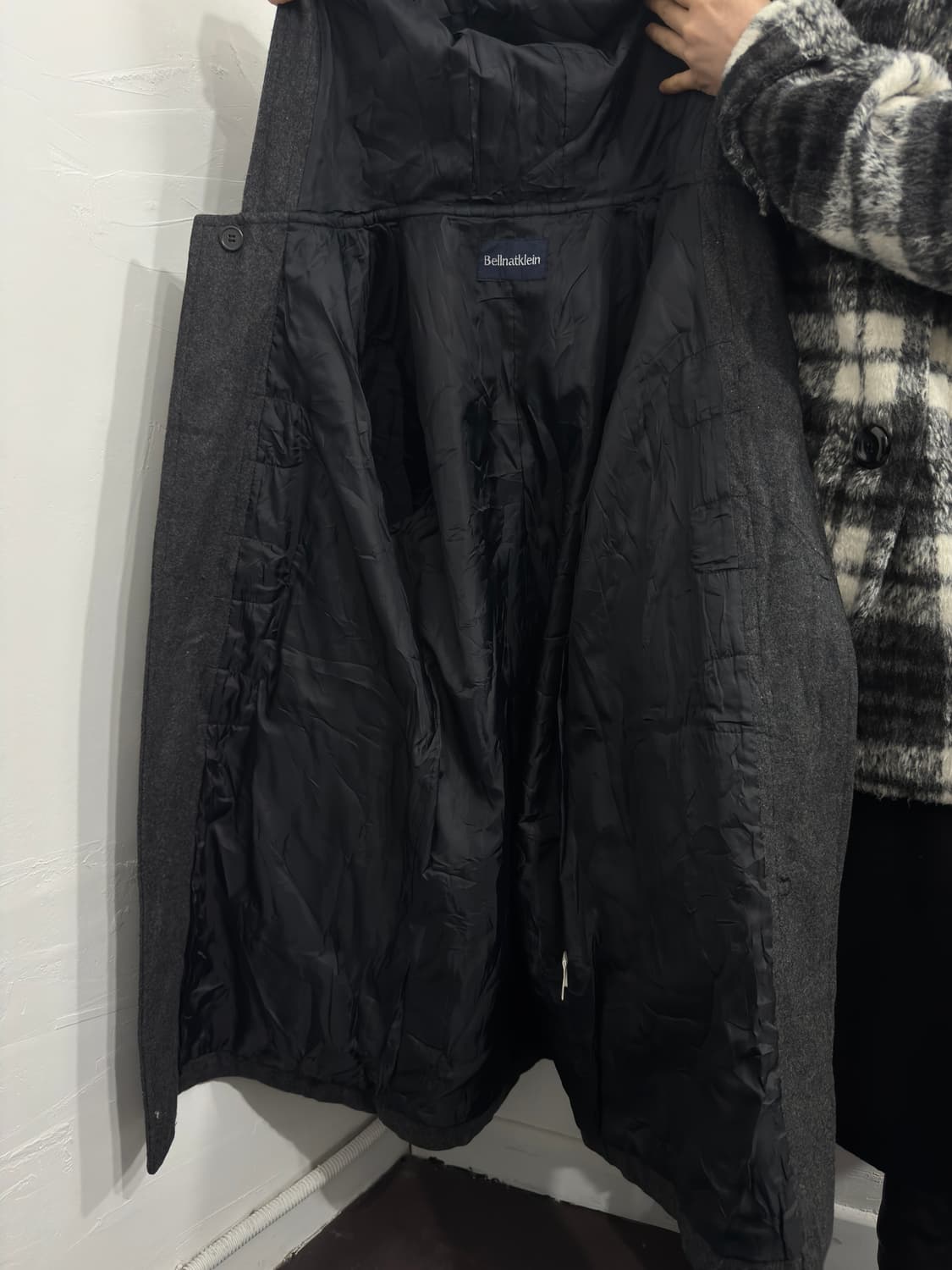 bellnatklein duffle hood wool coat 상품이미지6