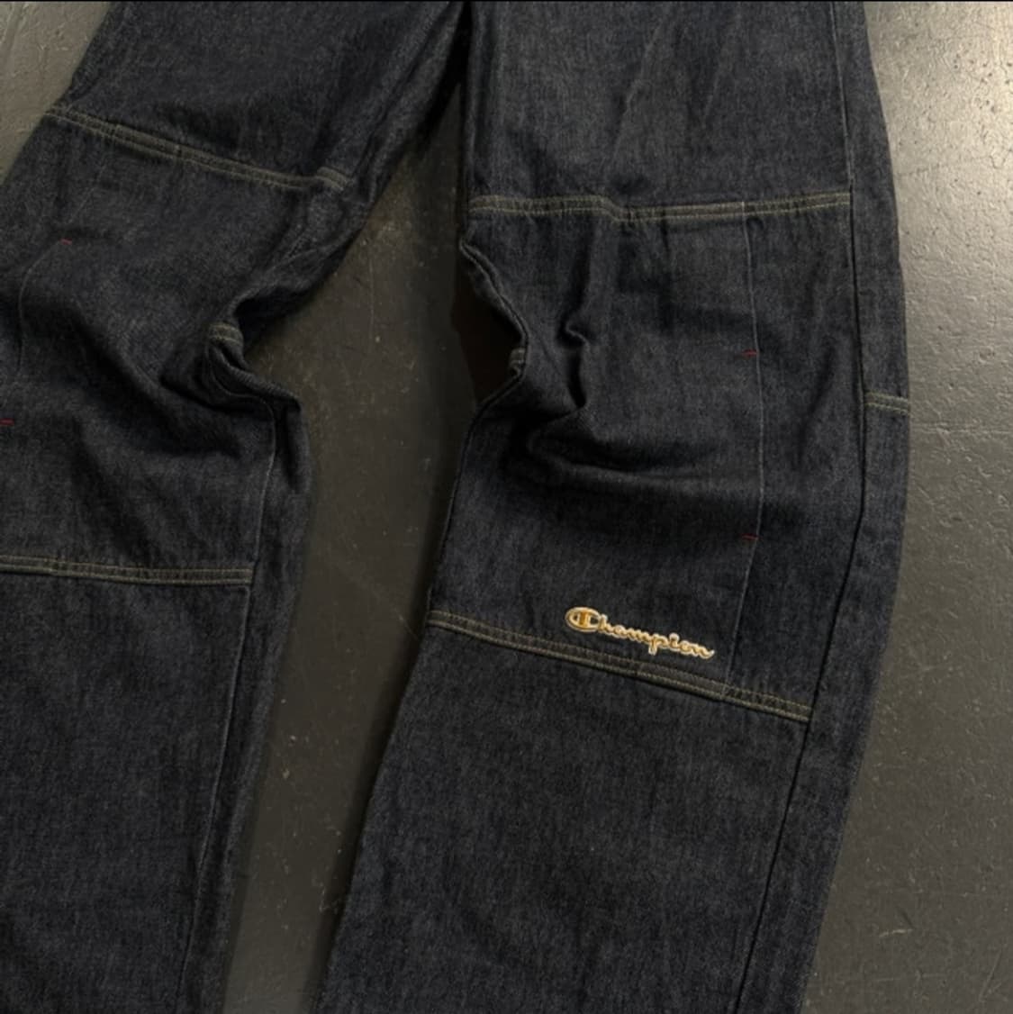 챔피온 절개 데님 바지 상품이미지2