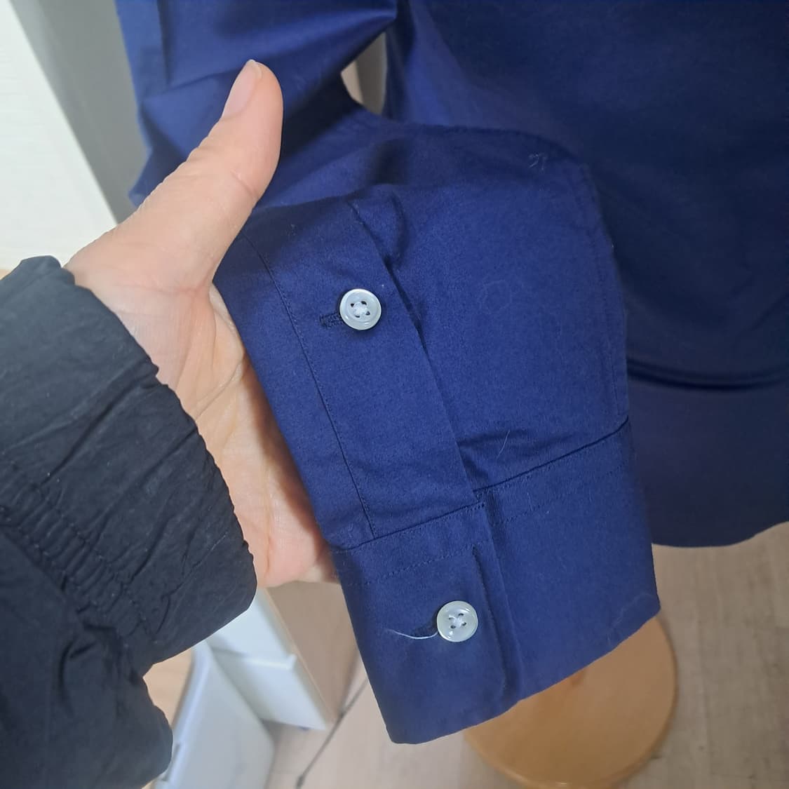 (거의새제품)폴로 랄프로렌 네이비 셔츠 0사이즈(44사이즈) 상품이미지5