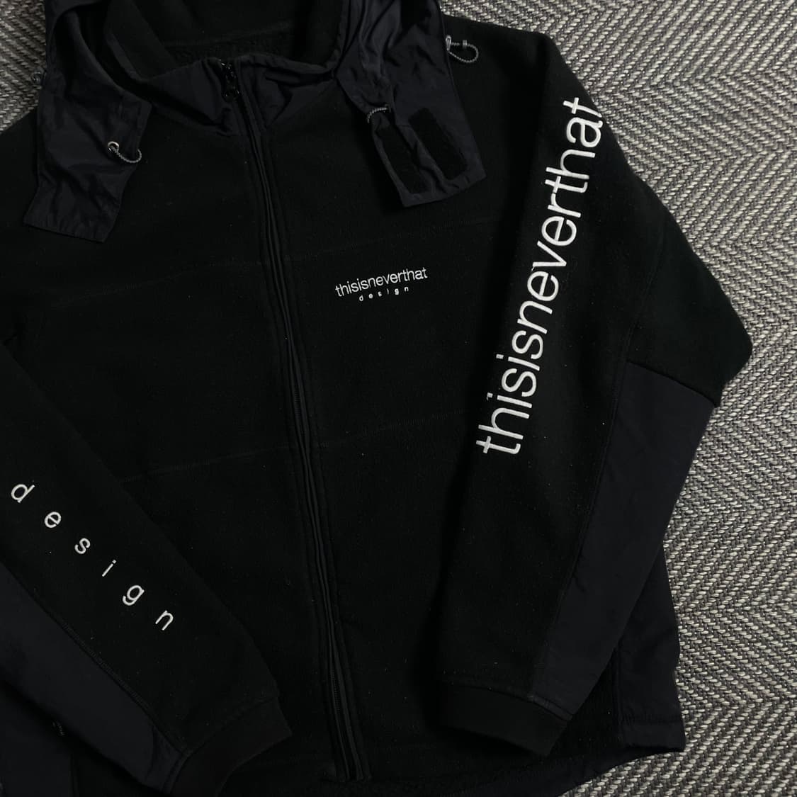 디스이즈네버댓 스펠 빅로고 후드 플리스 자켓o 3824 상품이미지2