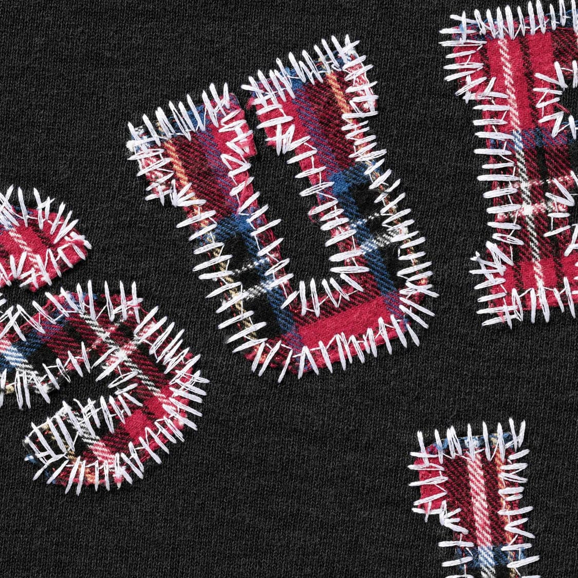 슈프림 플레이드 아크 크루넥 블랙 - 26SS L  상품이미지2