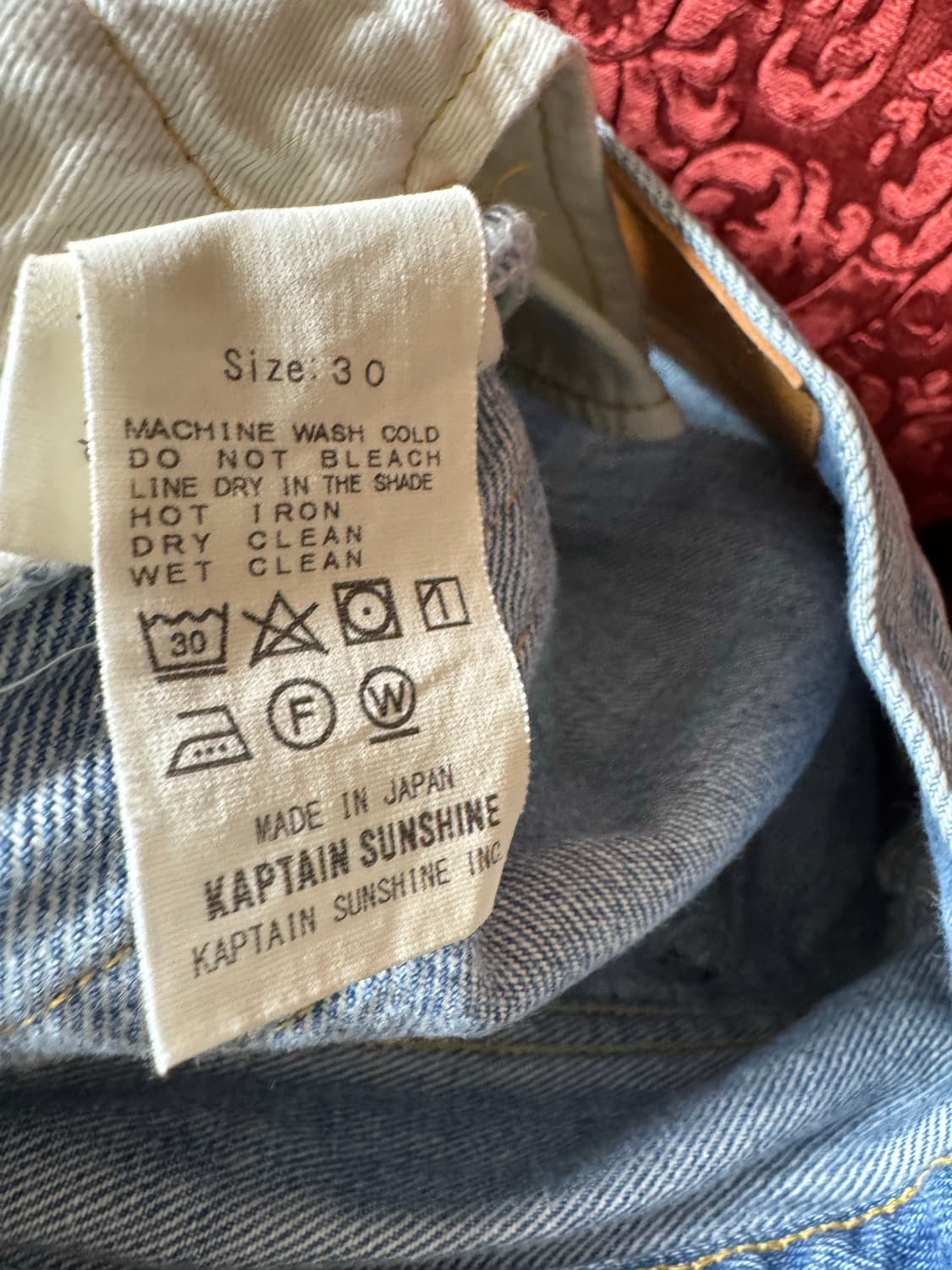 [새제품] 캡틴선샤인 스케이트슈컷 인디고빈티지워싱 30사이즈 상품이미지4