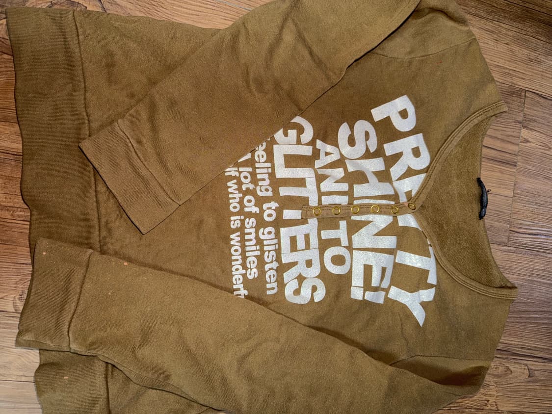 y2k 빈티지 브이넥 티셔츠 상품이미지2