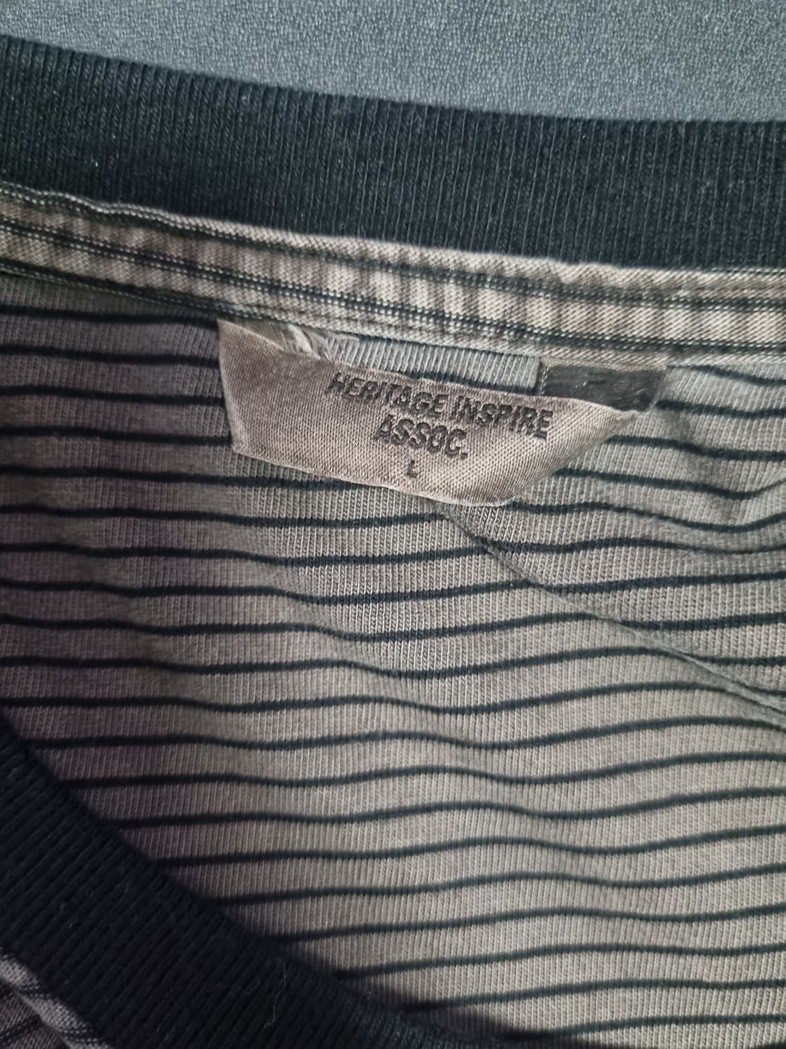 유니온블루 다잉 보더 롱슬리브 브라운 L 상품이미지4