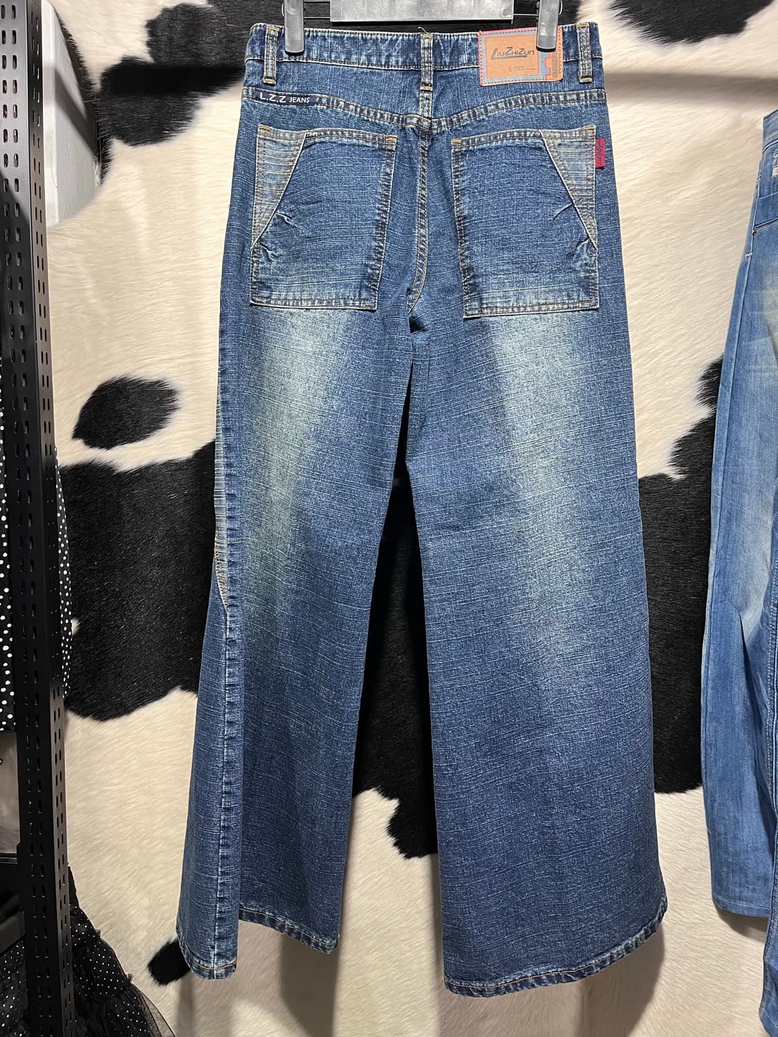 리우지준 ABC 자수 부츠컷 팬츠 상품이미지7