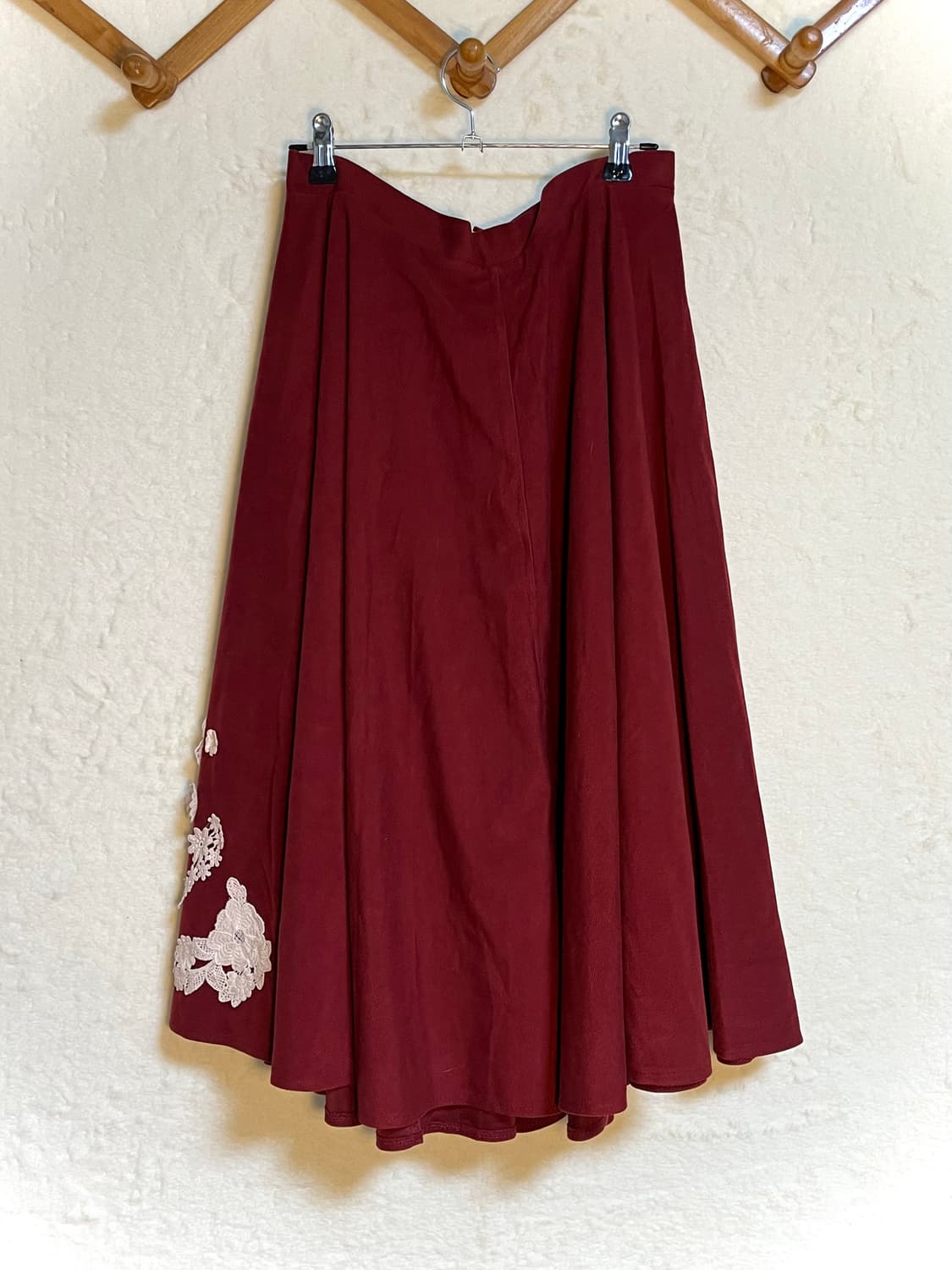 빈티지 리본 패치 레이스 스커트 상품이미지4