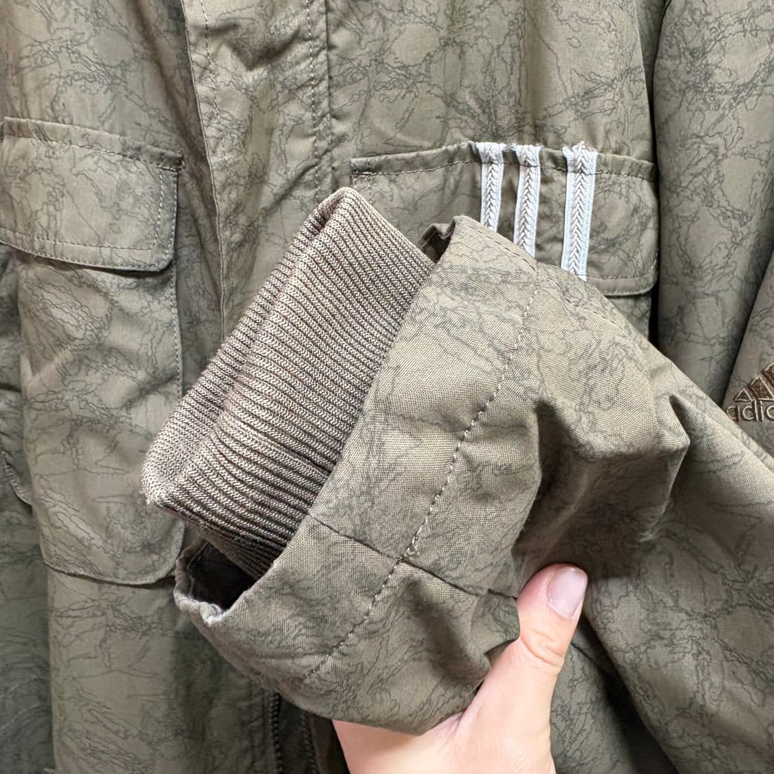 adidas 아디다스 카키 후드 투웨이 Thermolite 점퍼 아우터  상품이미지5