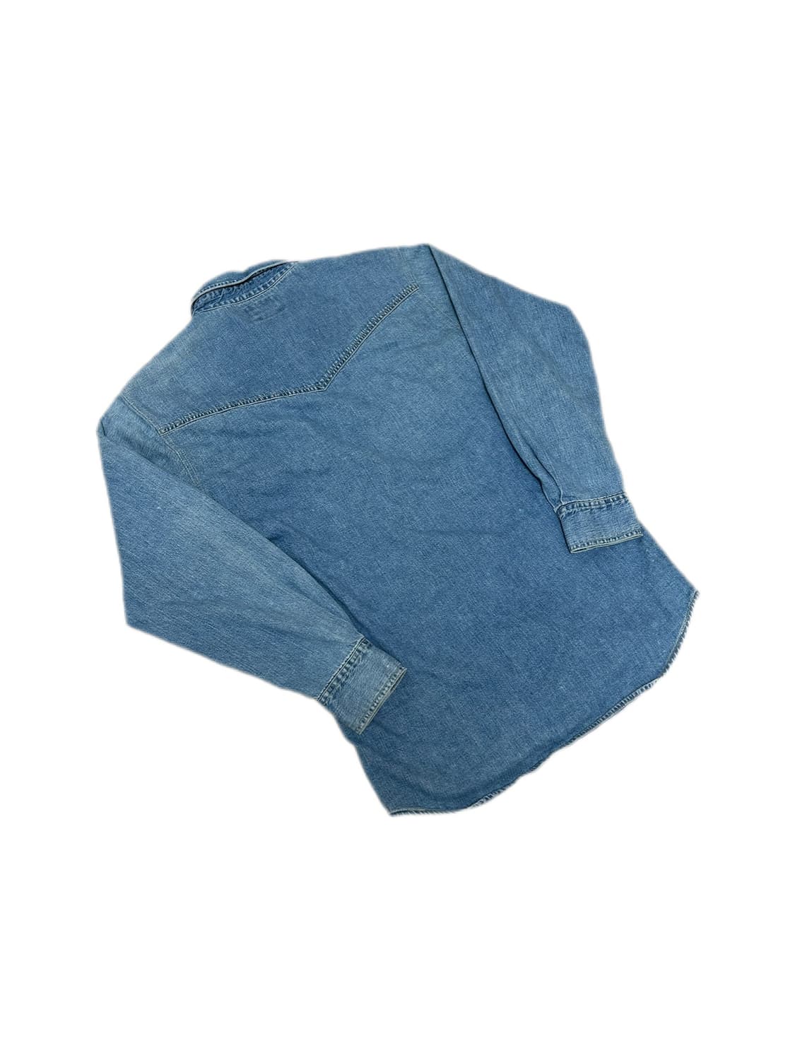 랭글러 빈티지 웨스턴 버튼 데님셔츠 상품이미지3