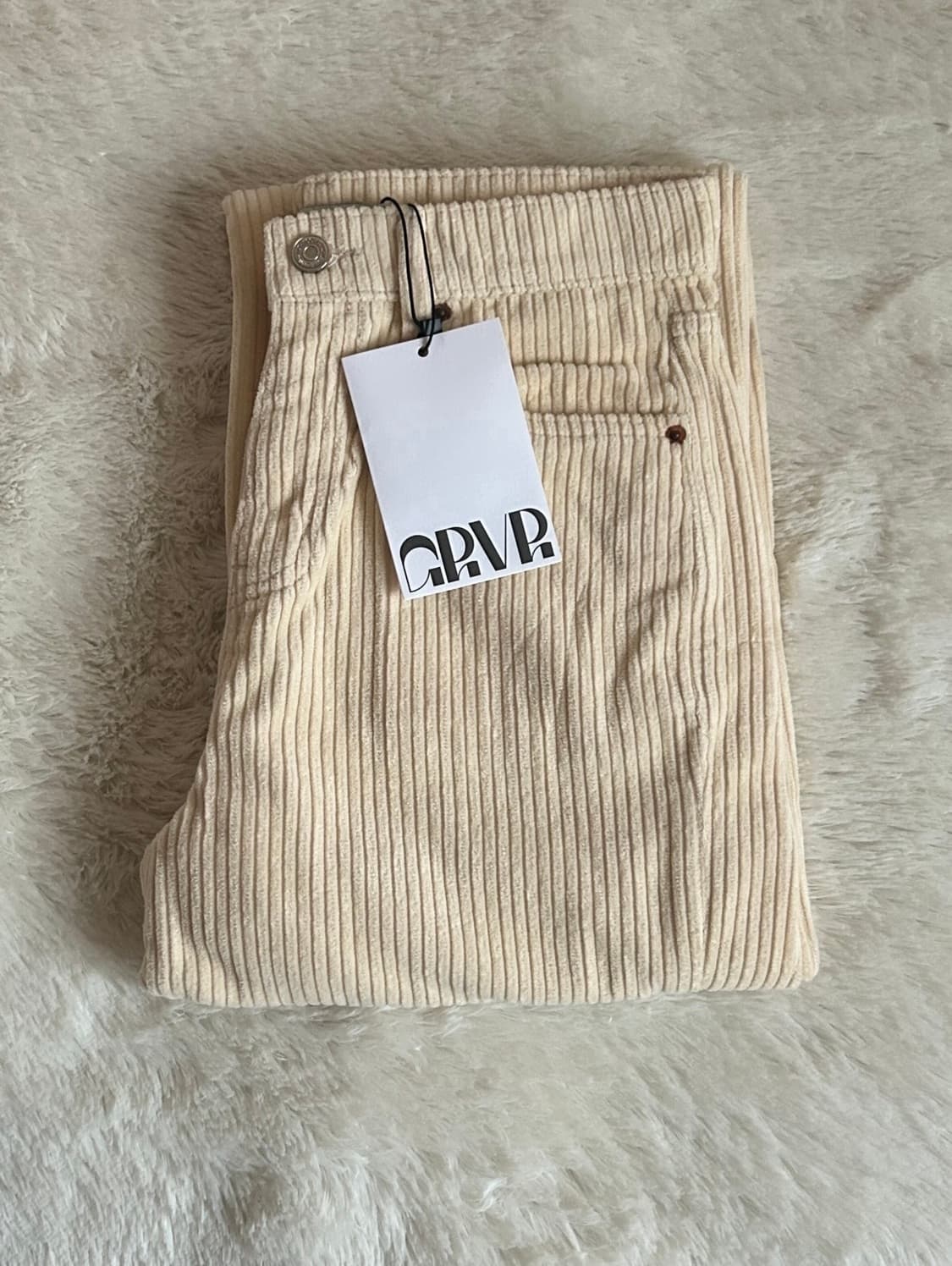 [s] 그로브 코듀로이 DUNE 팬츠+LAUREL 볼 캡 아이보리 상품이미지5