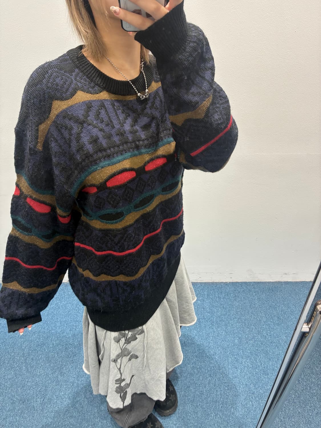 빈티지 패턴니트 상품이미지2