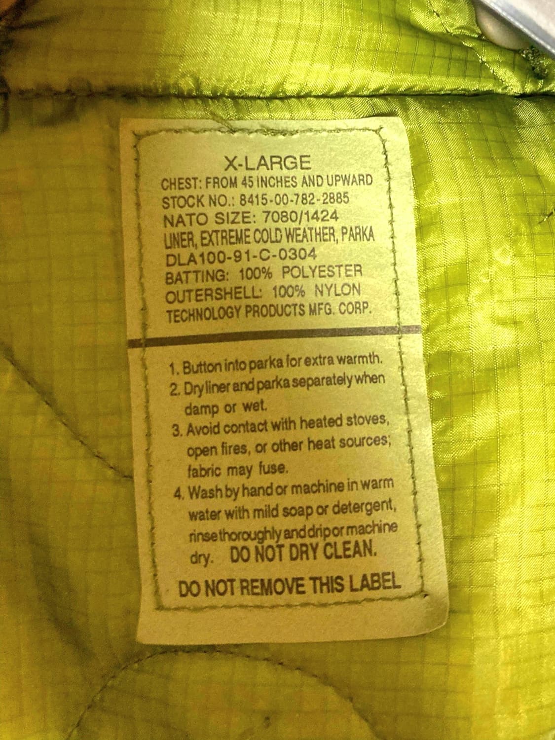 XL 택포43만)M65피쉬테일 파카 데드스탁 후드X 상품이미지10