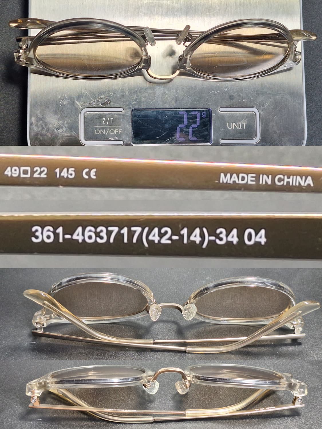 유니클로 보스턴 콤비네이션 선글라스 겸 안경테 일본 수입 y2k 아이웨어 상품이미지4