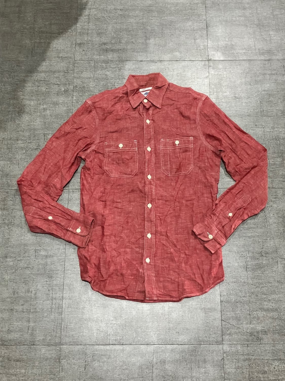 일본빈티지 Oldnavy 올드네이비 올드스쿨아메카지 워시드셔츠 상품이미지1
