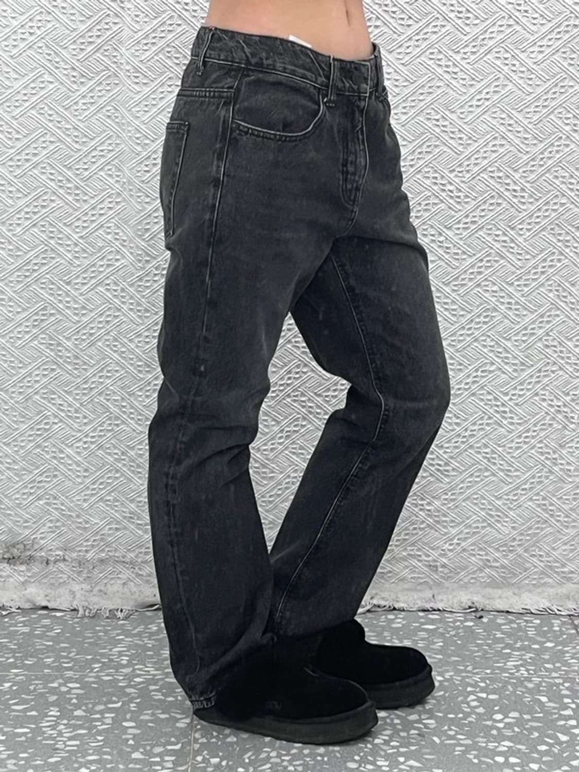 페이탈리즘 모던 캐주얼 빈티지 흑청 데님팬츠 46 C09724 상품이미지1