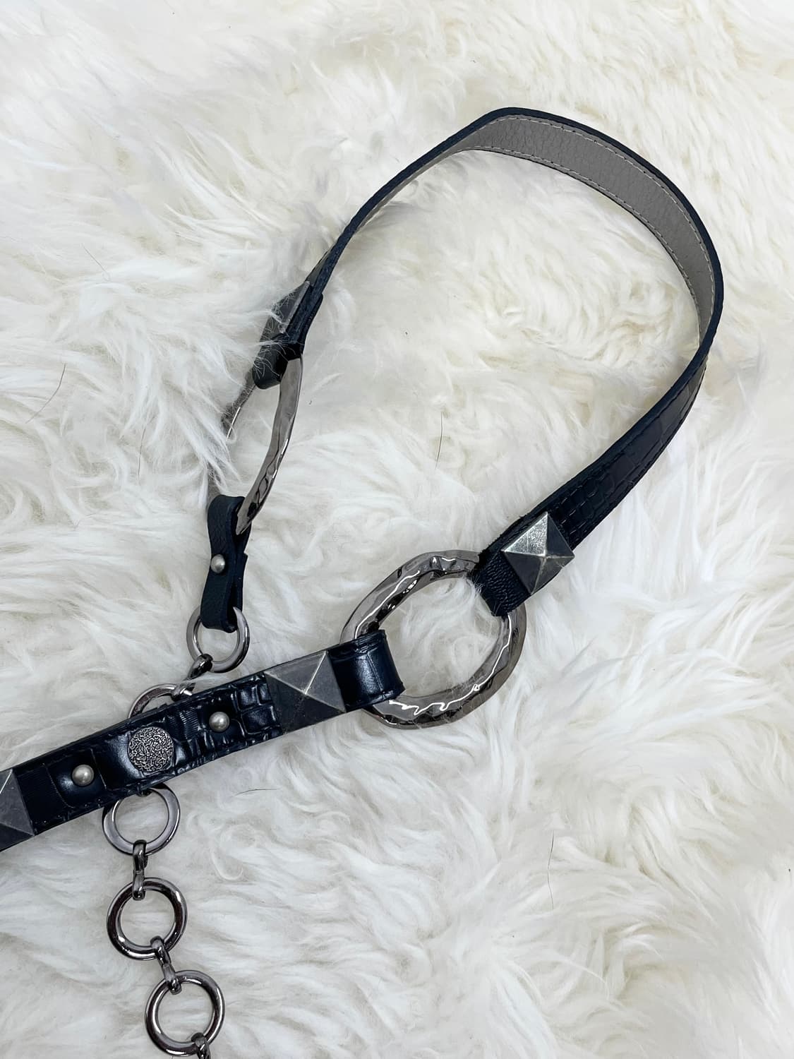 락시크 스터드 체인 벨트 상품이미지5