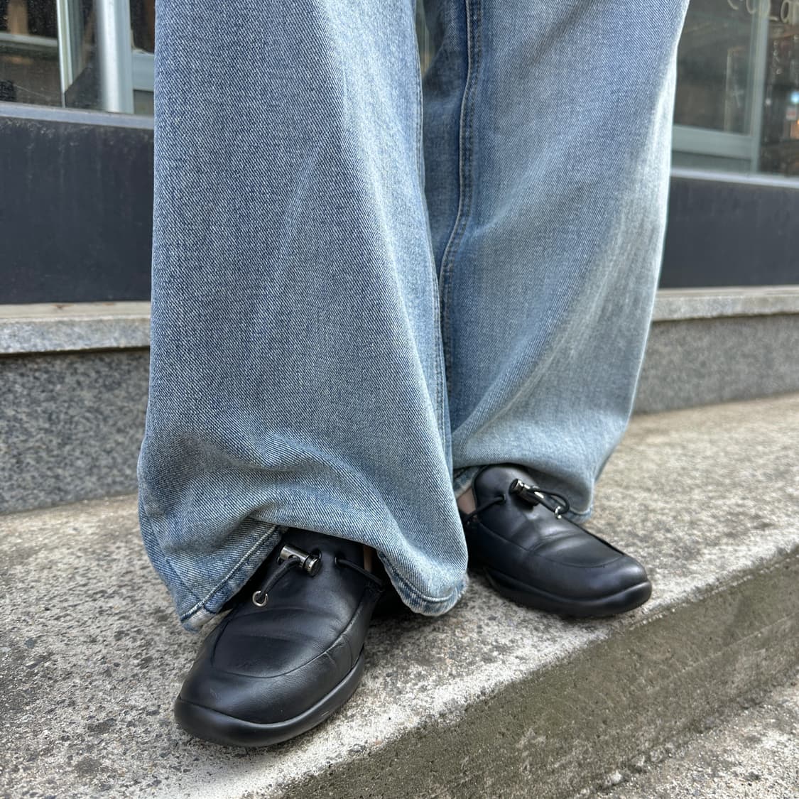 00s 블랙 프라다 스포츠 로퍼 상품이미지1