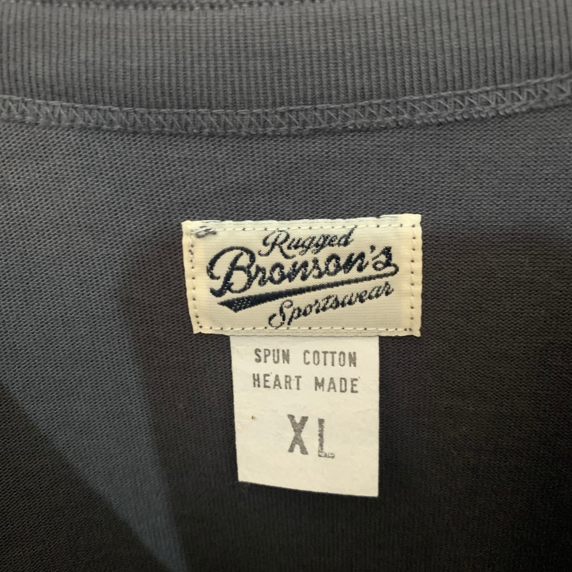 XL 브론슨 워크웨어 아메카지 헨리넥 반팔티 상품이미지6