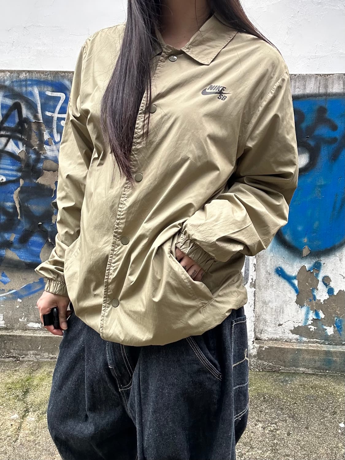00s 나이키sb 베이지 코치자켓 상품이미지2
