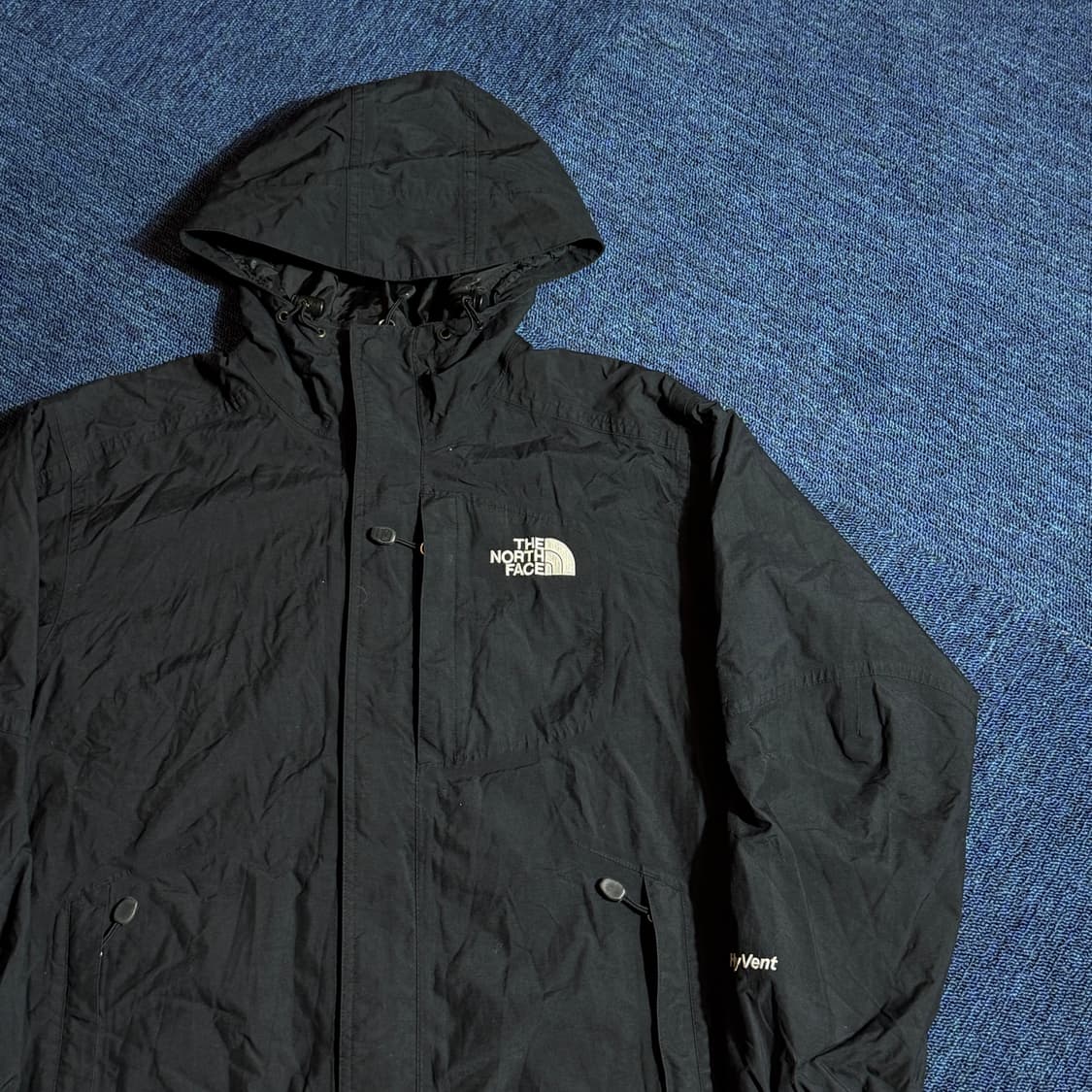 노스페이스 블랙 후드 바람막이 상품이미지2