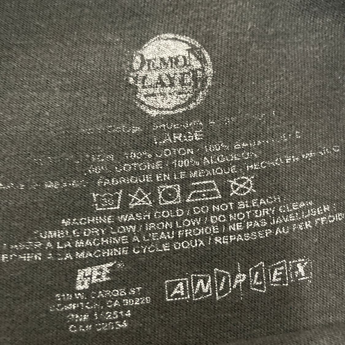 귀멸의칼날 오피셜 애니메이션 티셔츠 상품이미지4