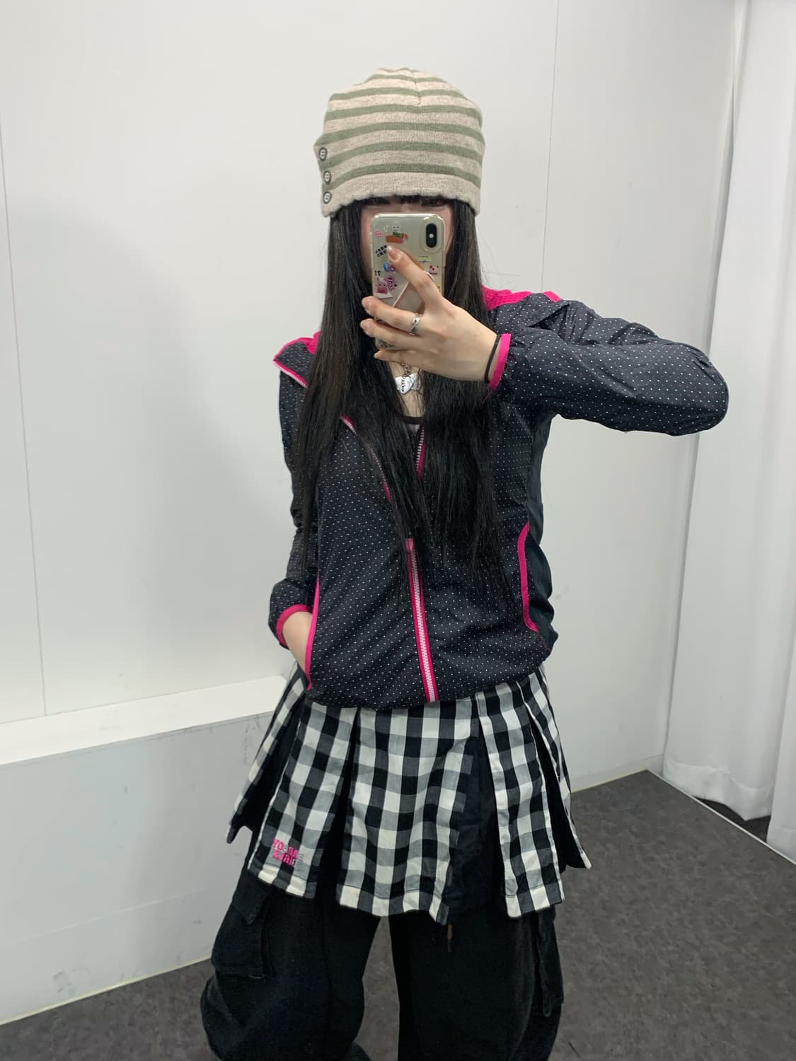 핑크 도트 모리 코디셋 상품이미지1