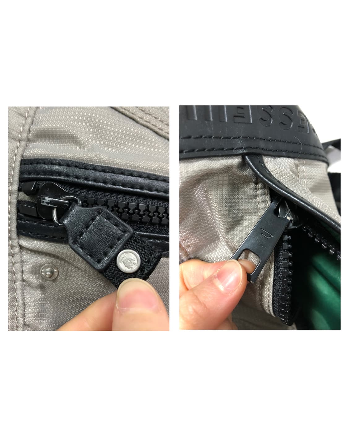 DIESEL 디젤 가죽 나일론 백팩 가방 상품이미지7