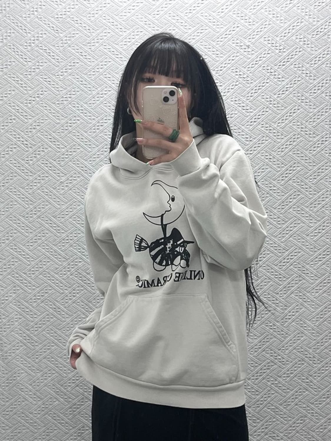 온라인 세라믹스 빈티지 올드스쿨 키치 후드티 S C09168 상품이미지1