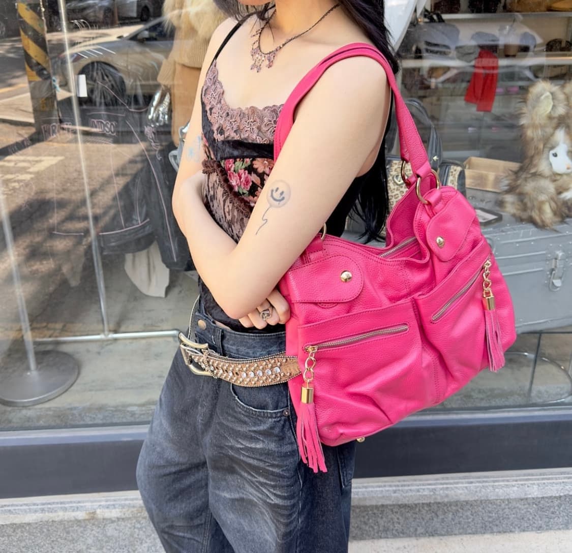 00s Y2K 핑크 미치코 코시노 런던 가방 상품이미지1