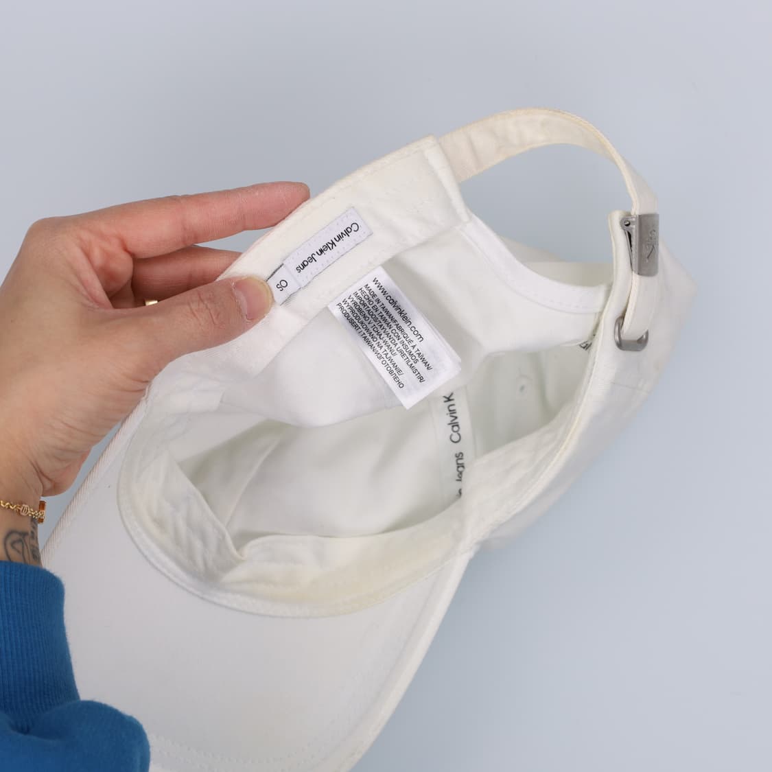 SO 캘빈클라인 화이트 볼캡 모자 0122H1 상품이미지5