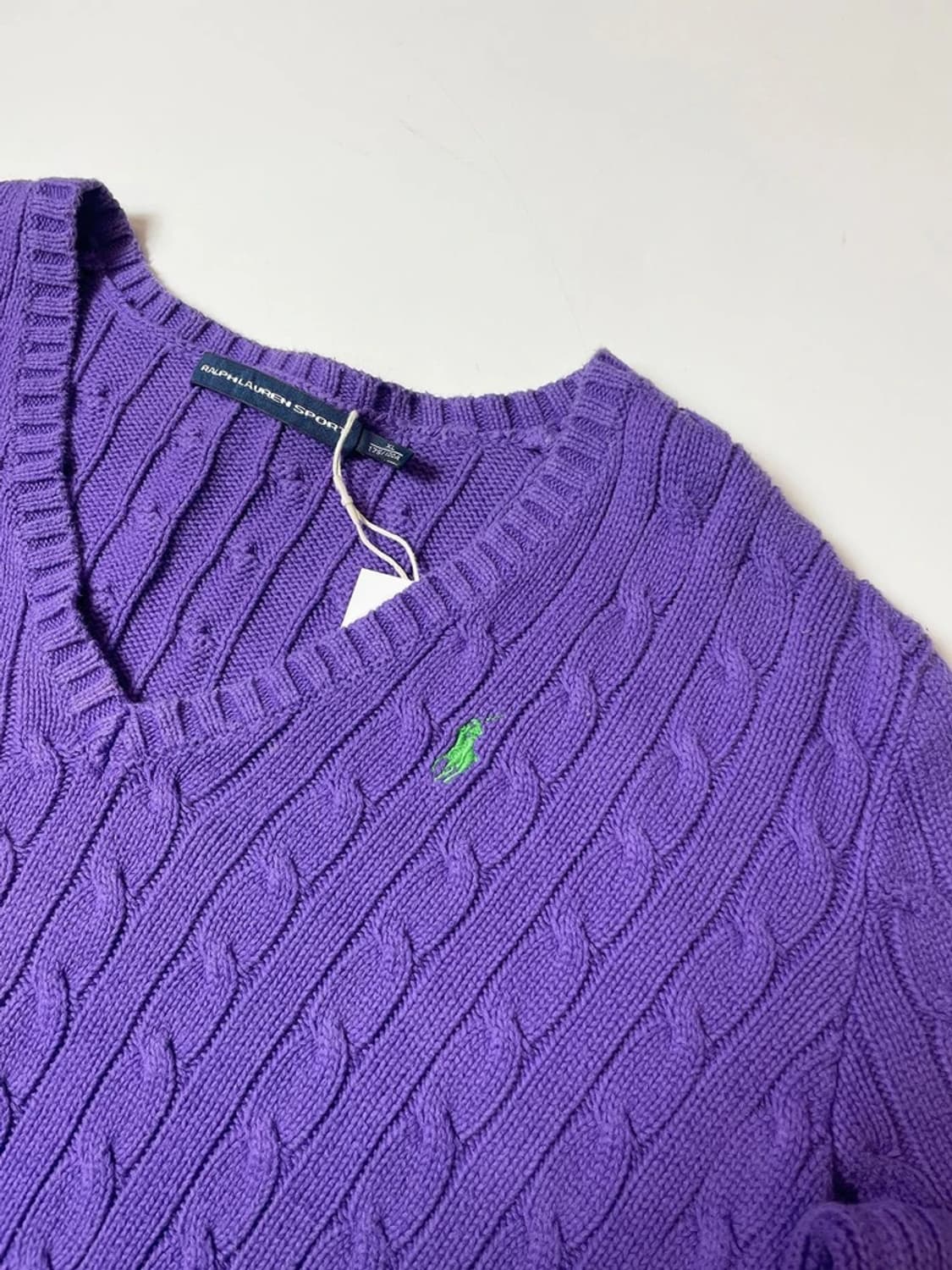 폴로 랄프로렌 스포츠 브이넥 케이블 니트 PN9448 상품이미지3