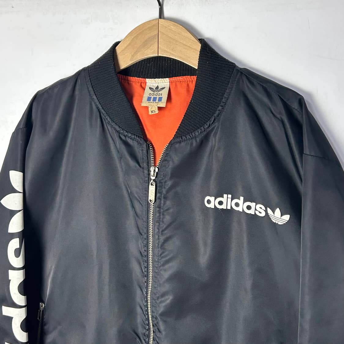 [adidas] 90s 아디다스 빅로고 나일론 봄버자켓 상품이미지3