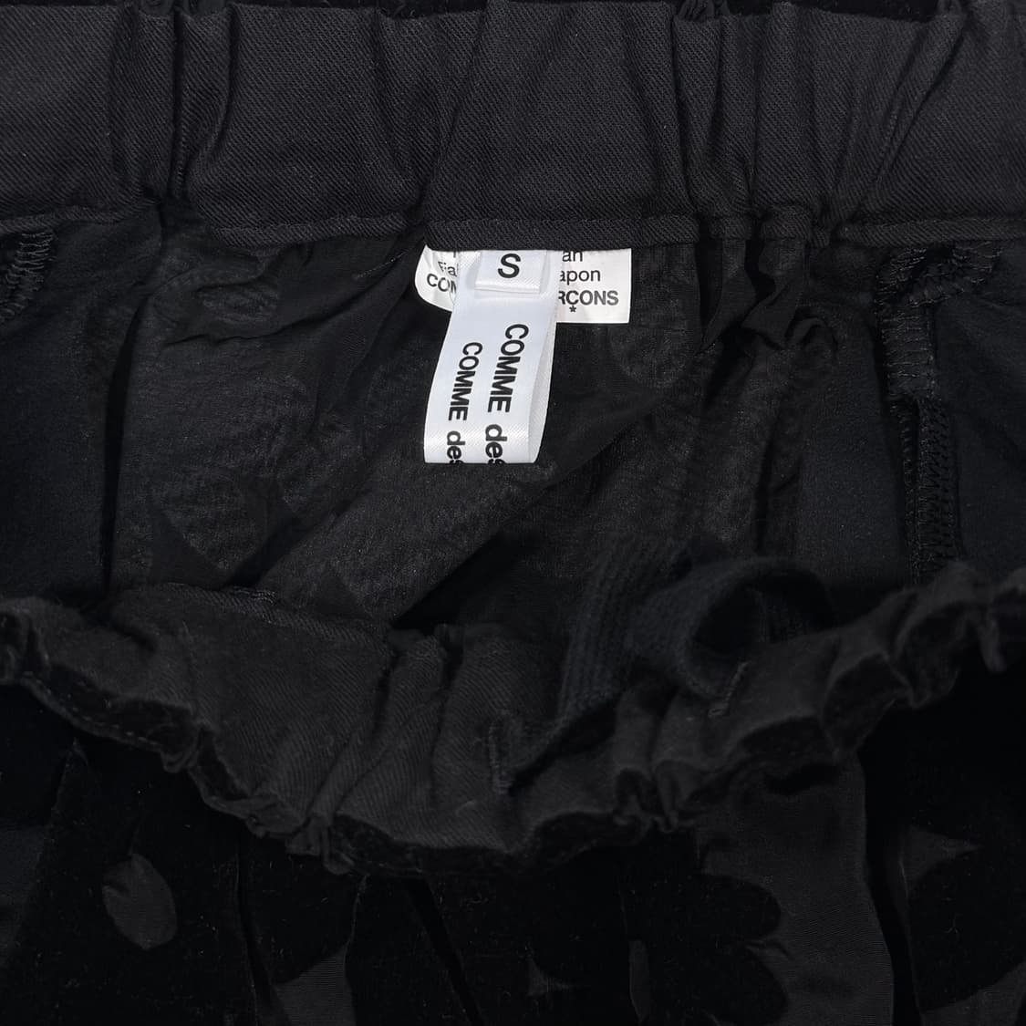 Cotton Velveteen Flower Black Skirt 상품이미지5