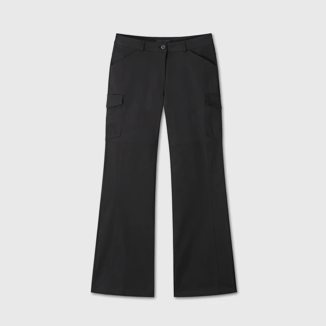 다이브인 우먼 COTTON SPAN FLARE PANTS BLACK 1 상품이미지2