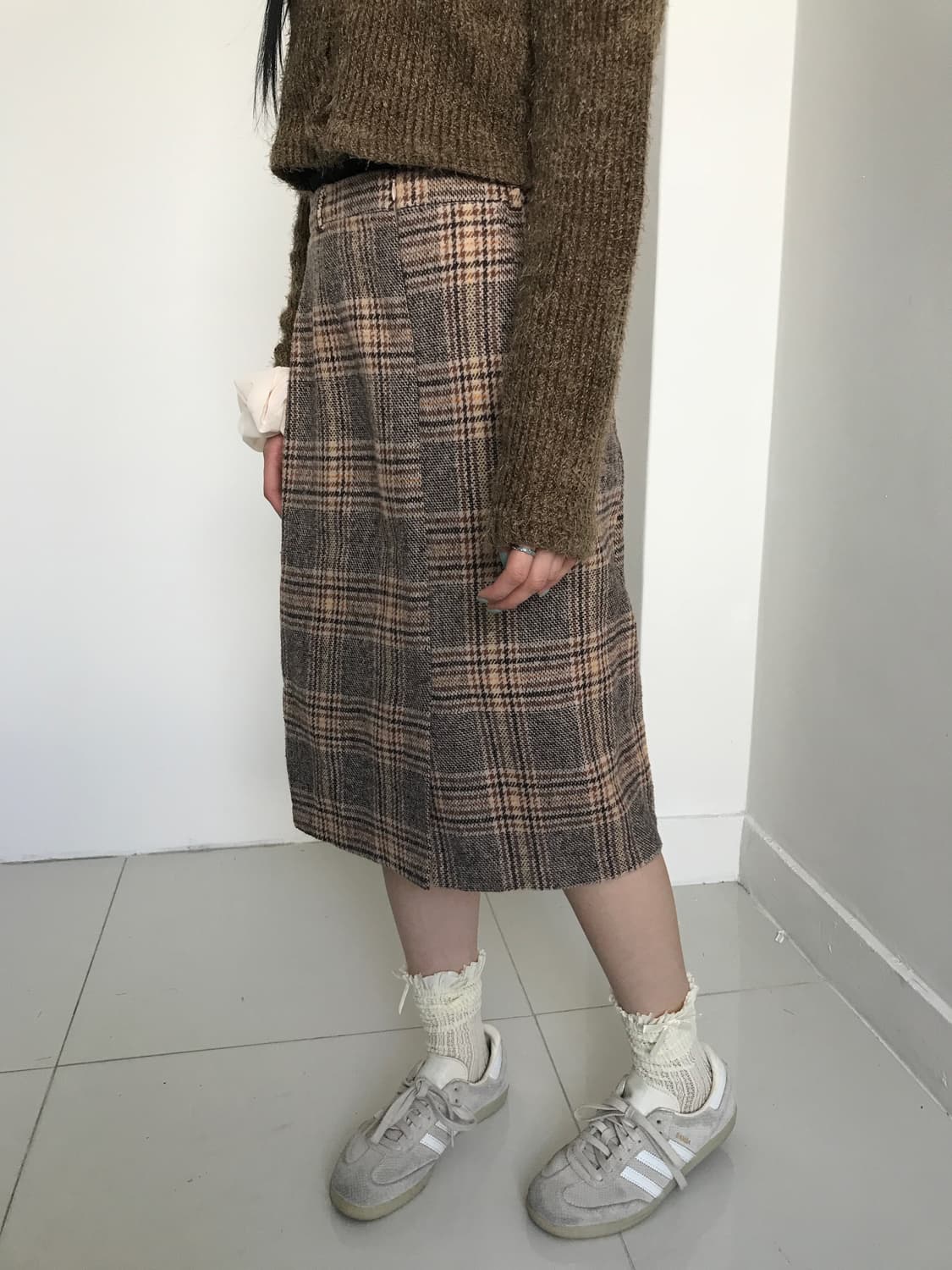 Beige fur cardigan 상품이미지8