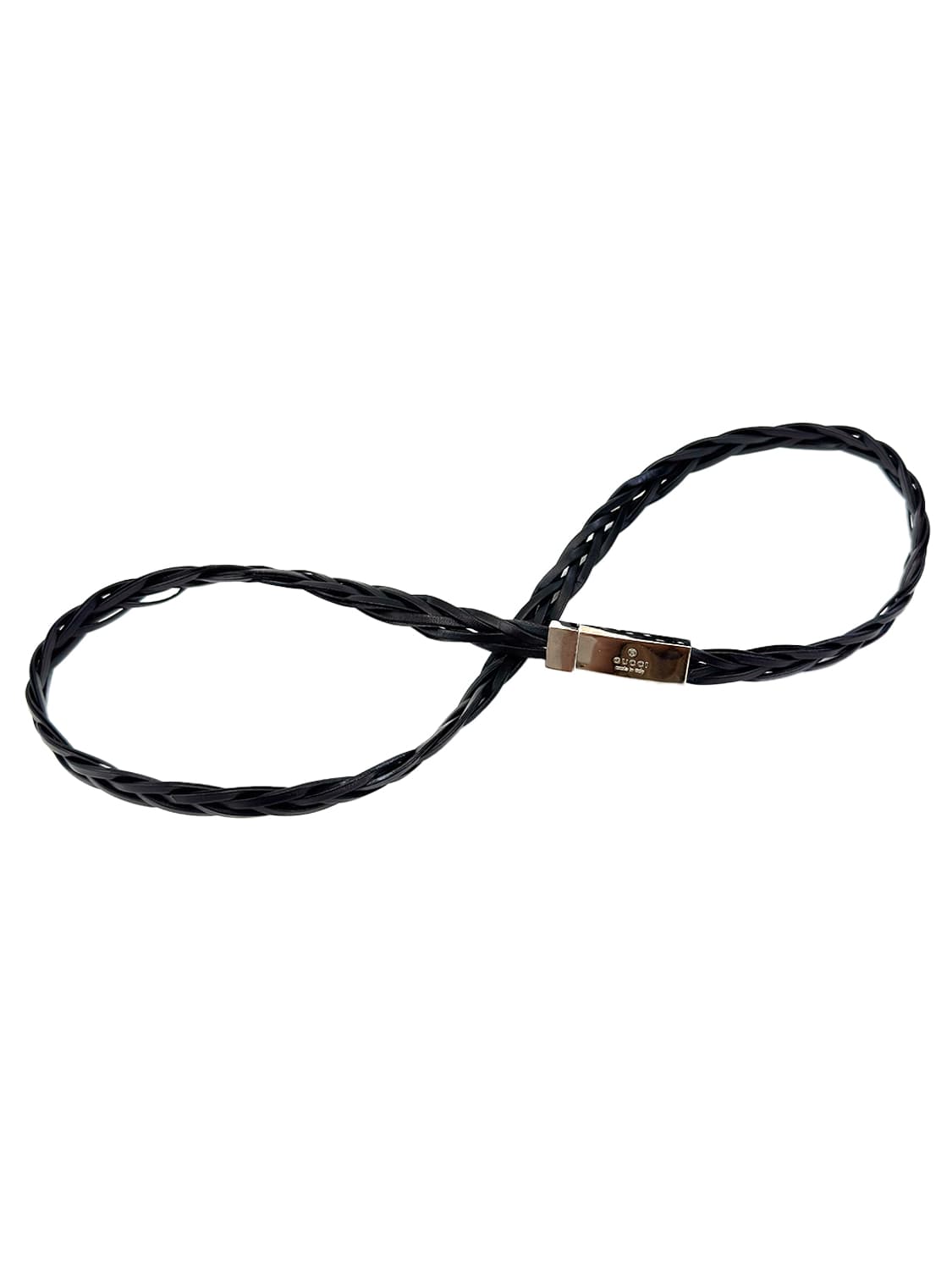 Gucci Plate Braided Leather Belt/ 75 상품이미지1