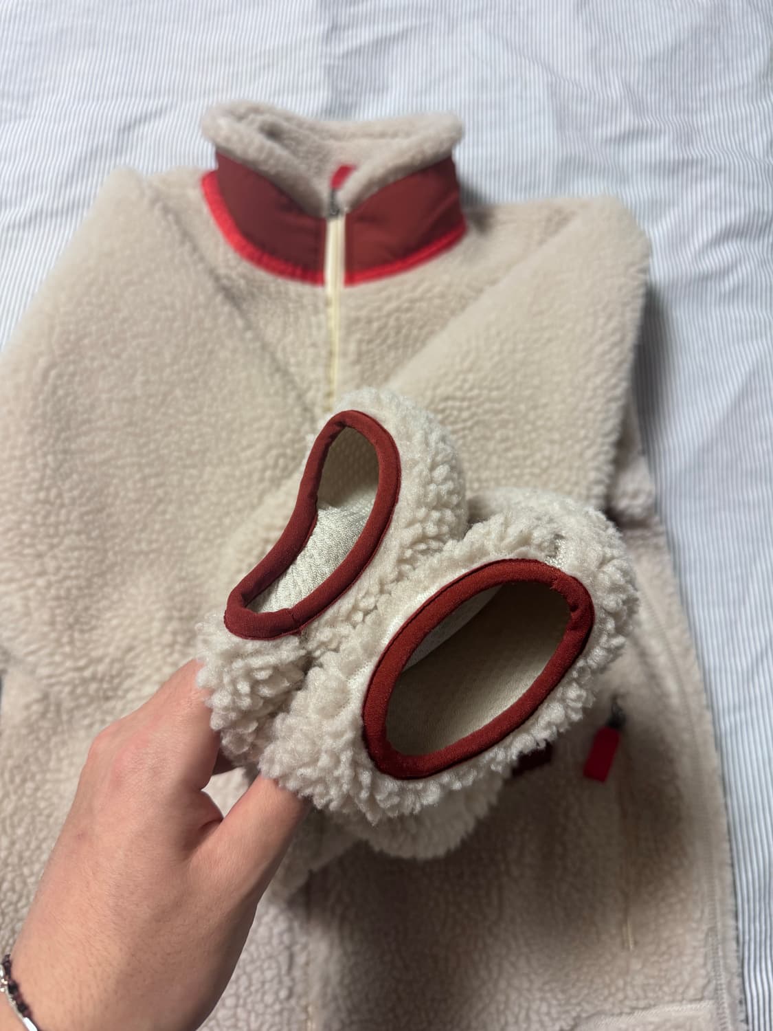 (SS급) 파타고니아 클래식 레트로 X 자켓 내츄럴 반 레드  상품이미지10