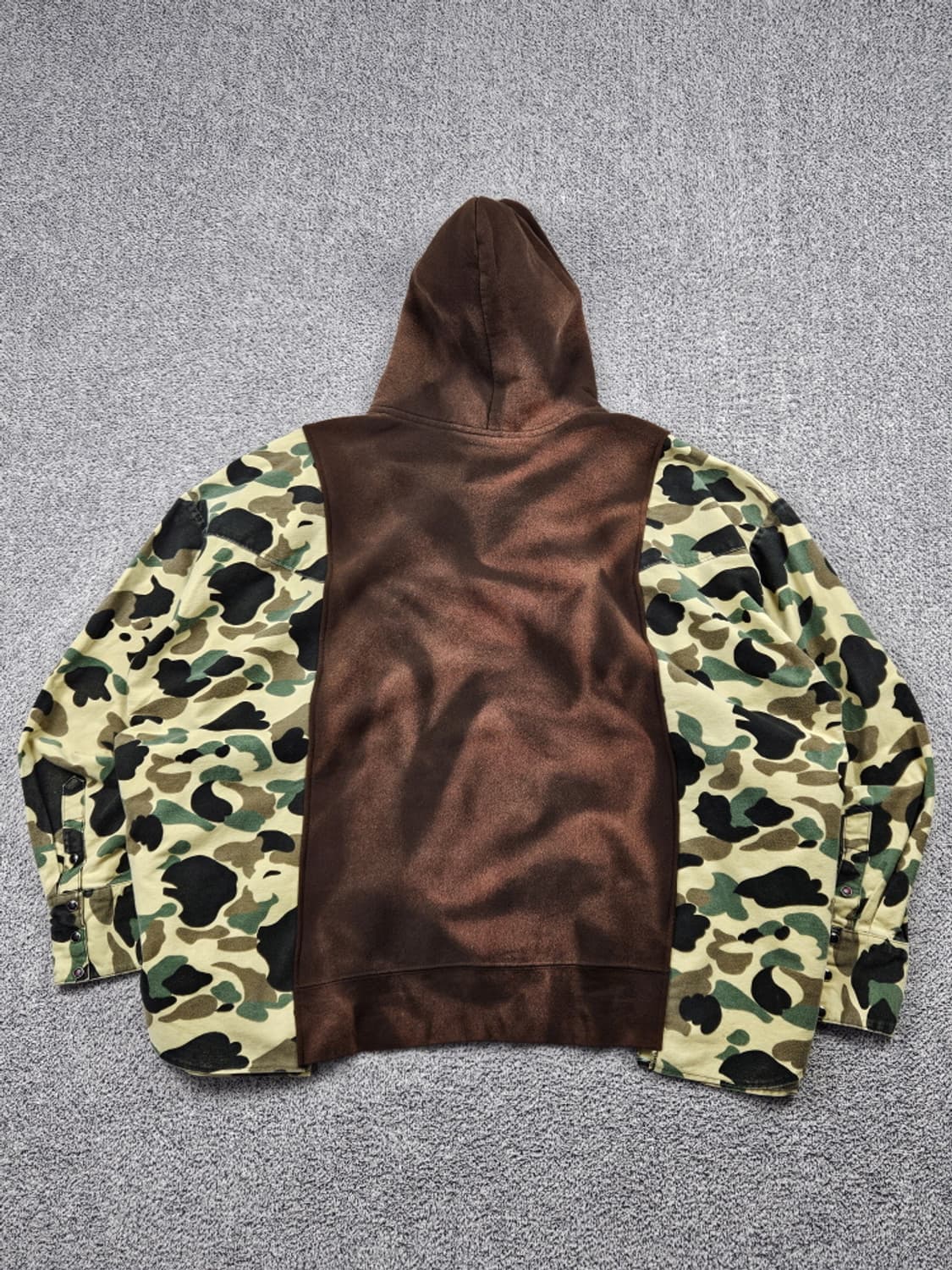 레이어컷 믹스드 카모X허쉬베어 커스텀 후디 (상세설명참조)/ 10222 상품이미지5