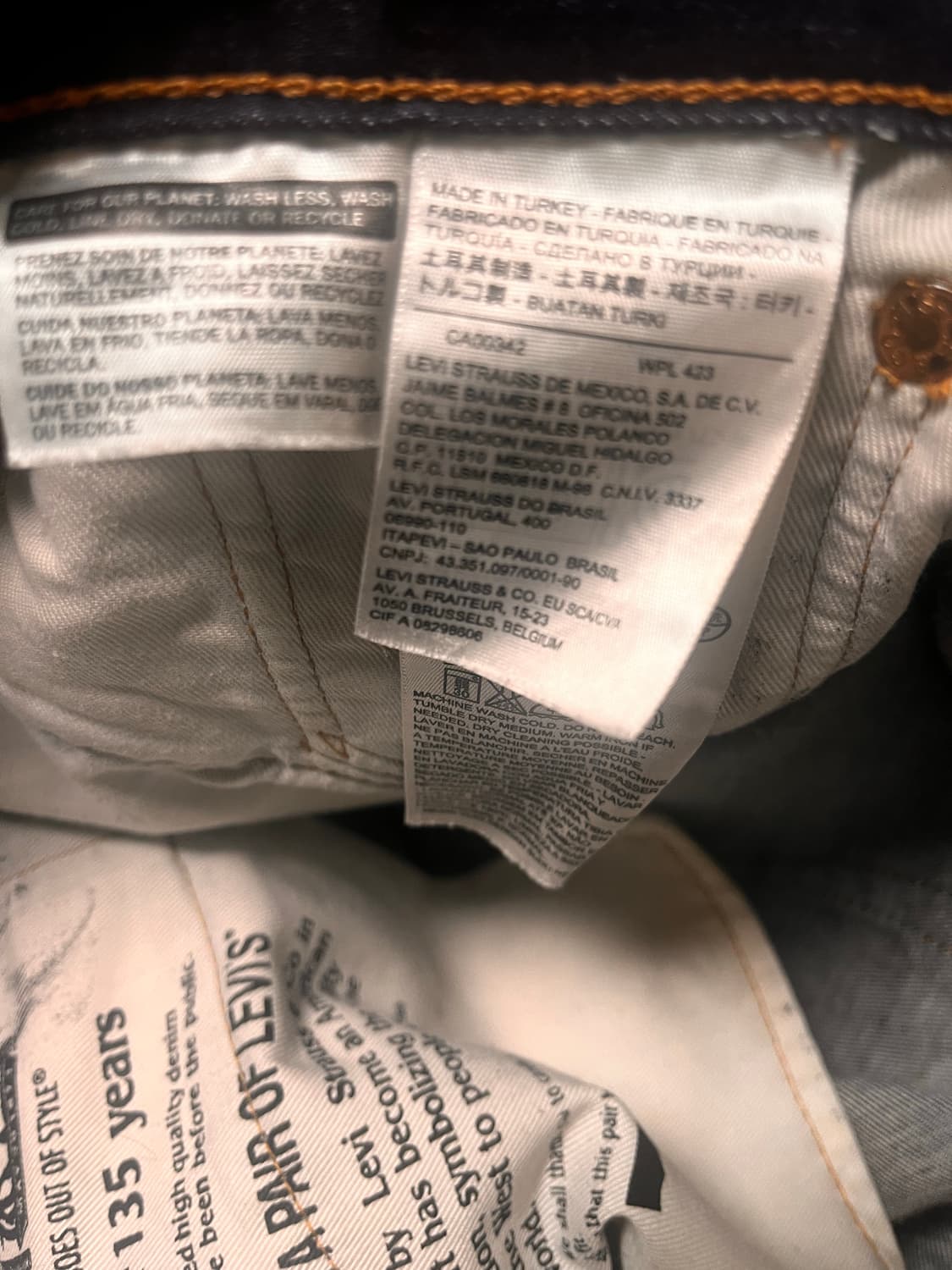 리바이스 코팅 블랙 진 상품이미지4